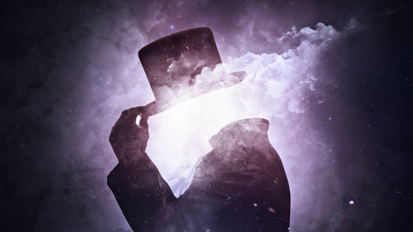 Uomo silhouette con fumo, 1366x768 720p, ROG Asus Laptop
