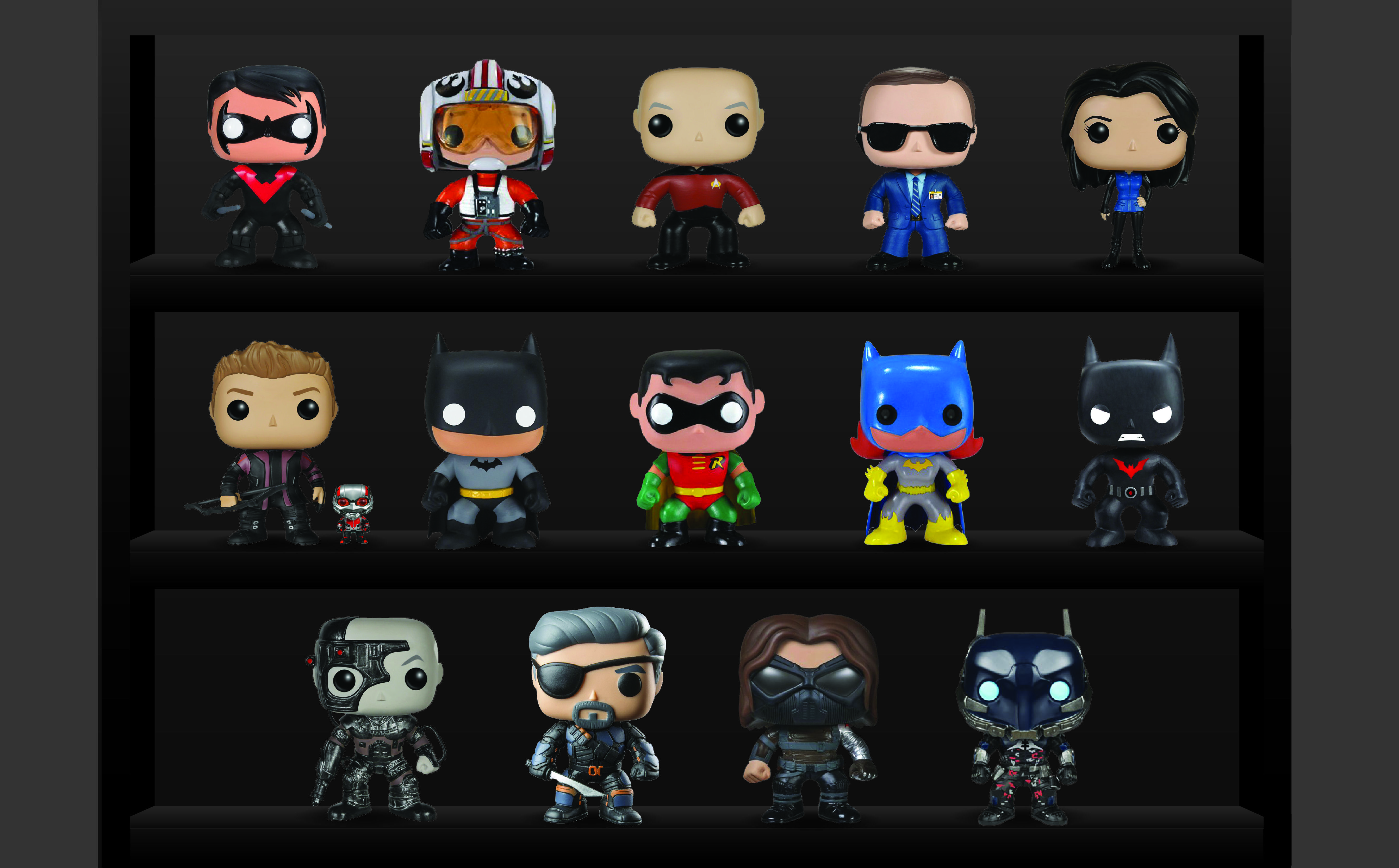 Funko POP DC Comics scaffale, 5371x3334 Ultra HD, PC