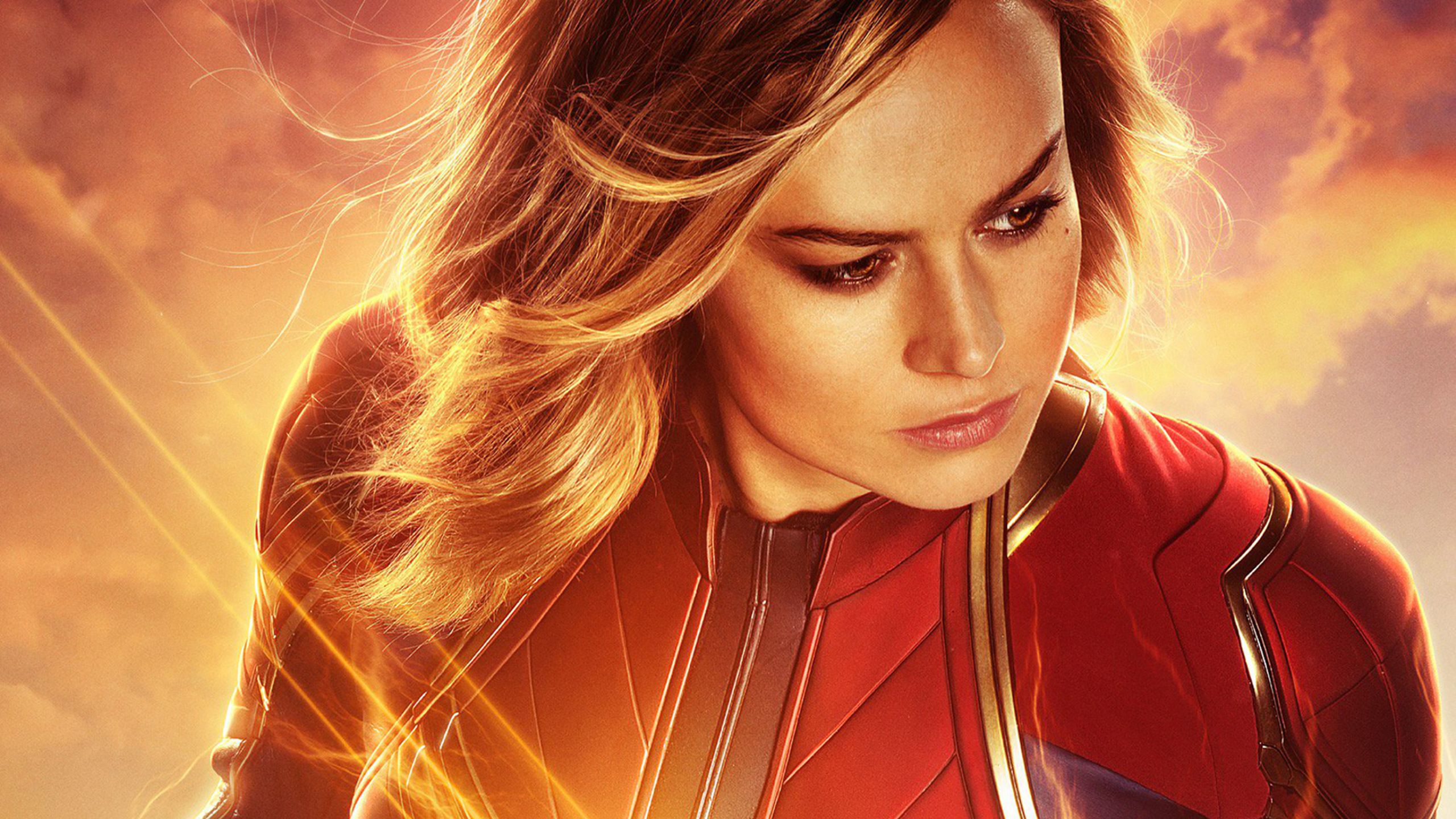 Captain Marvel personaggio Funko, MCU, 2560x1440 2K QHD, Monitor Gaming