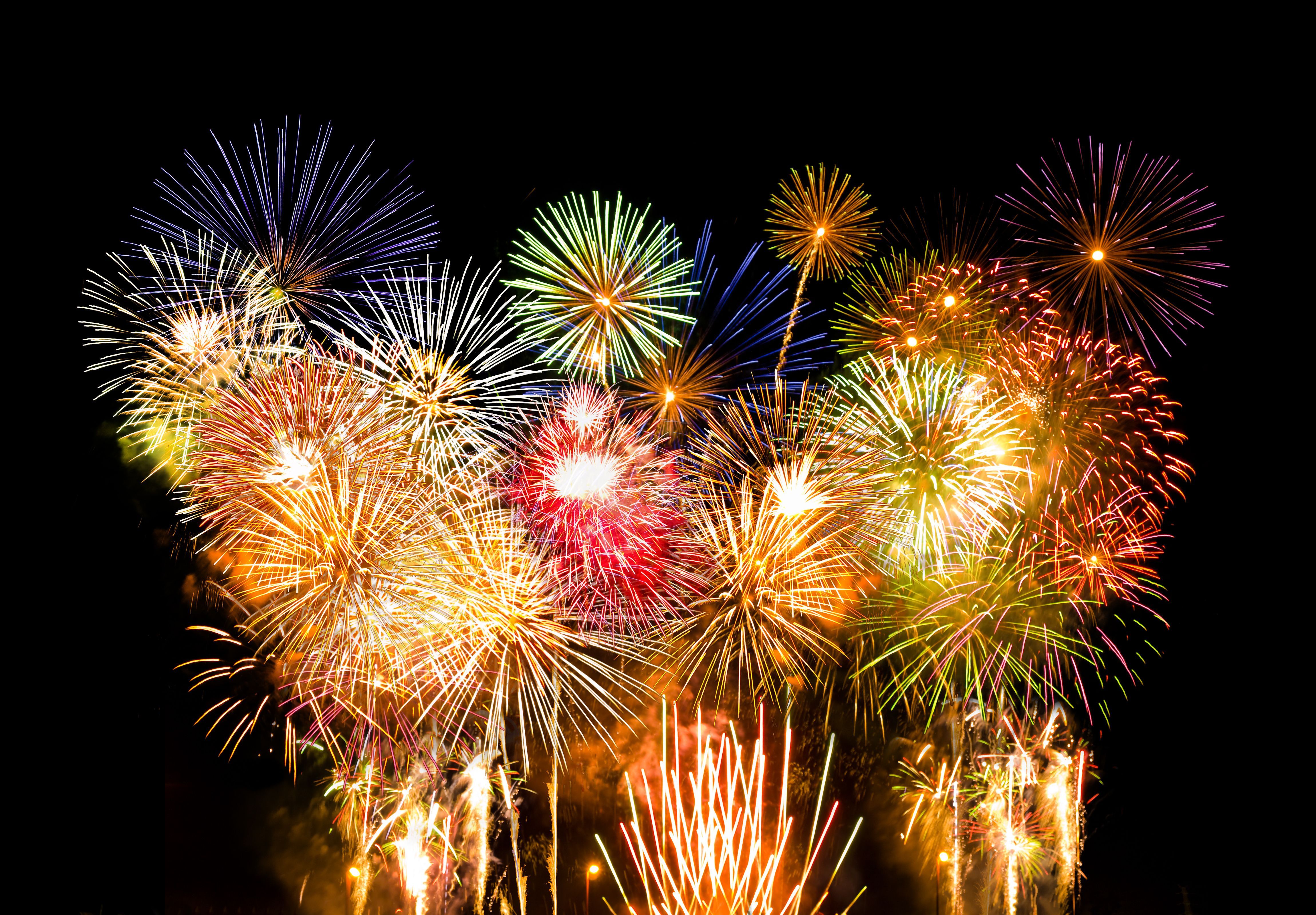 Spettacolo pirotecnico multicolore, 4600x3200 Ultra HD, 4K TV