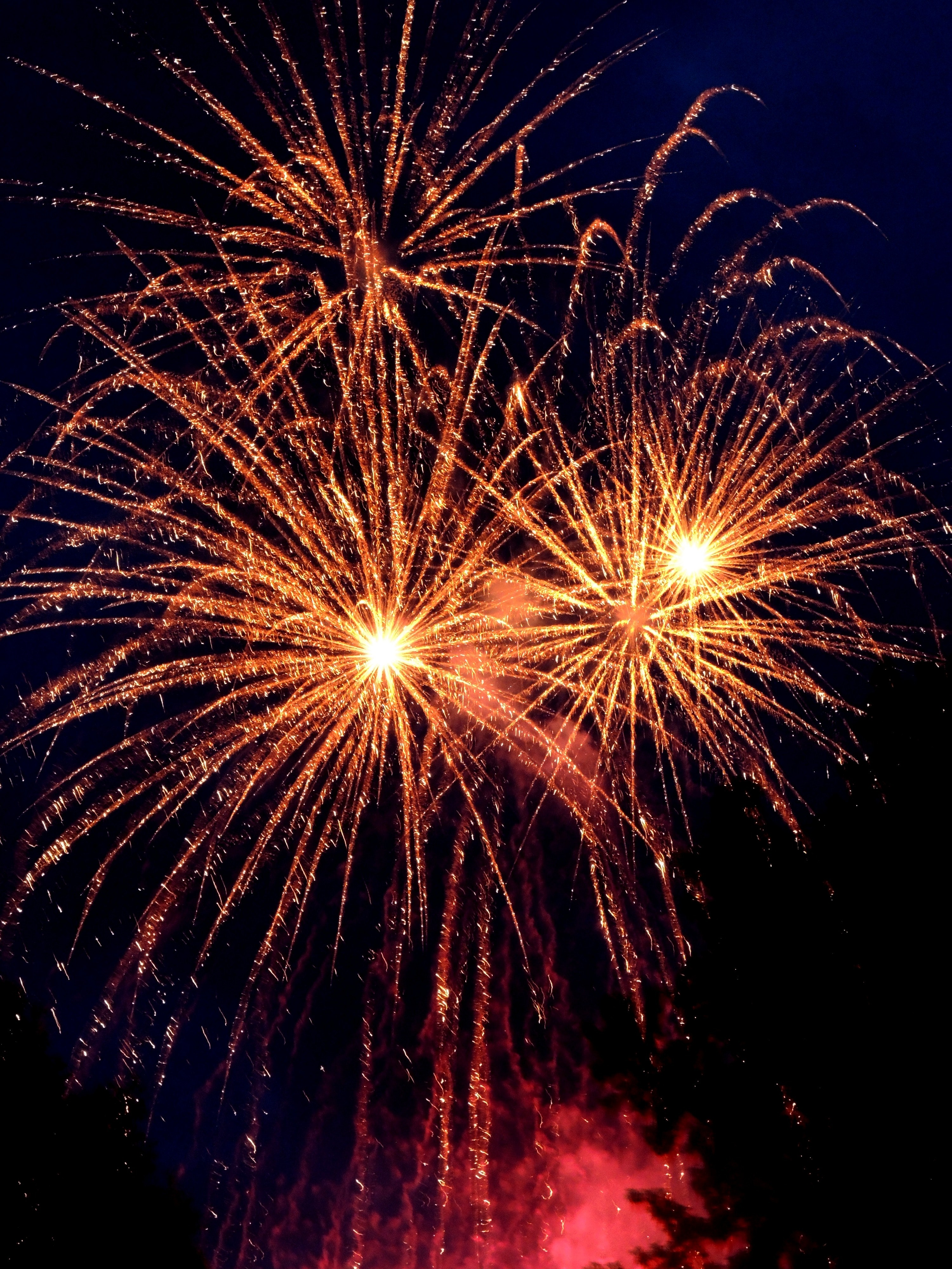 Fuochi d'artificio dorati, 3000x4000 Verticale, OnePlus