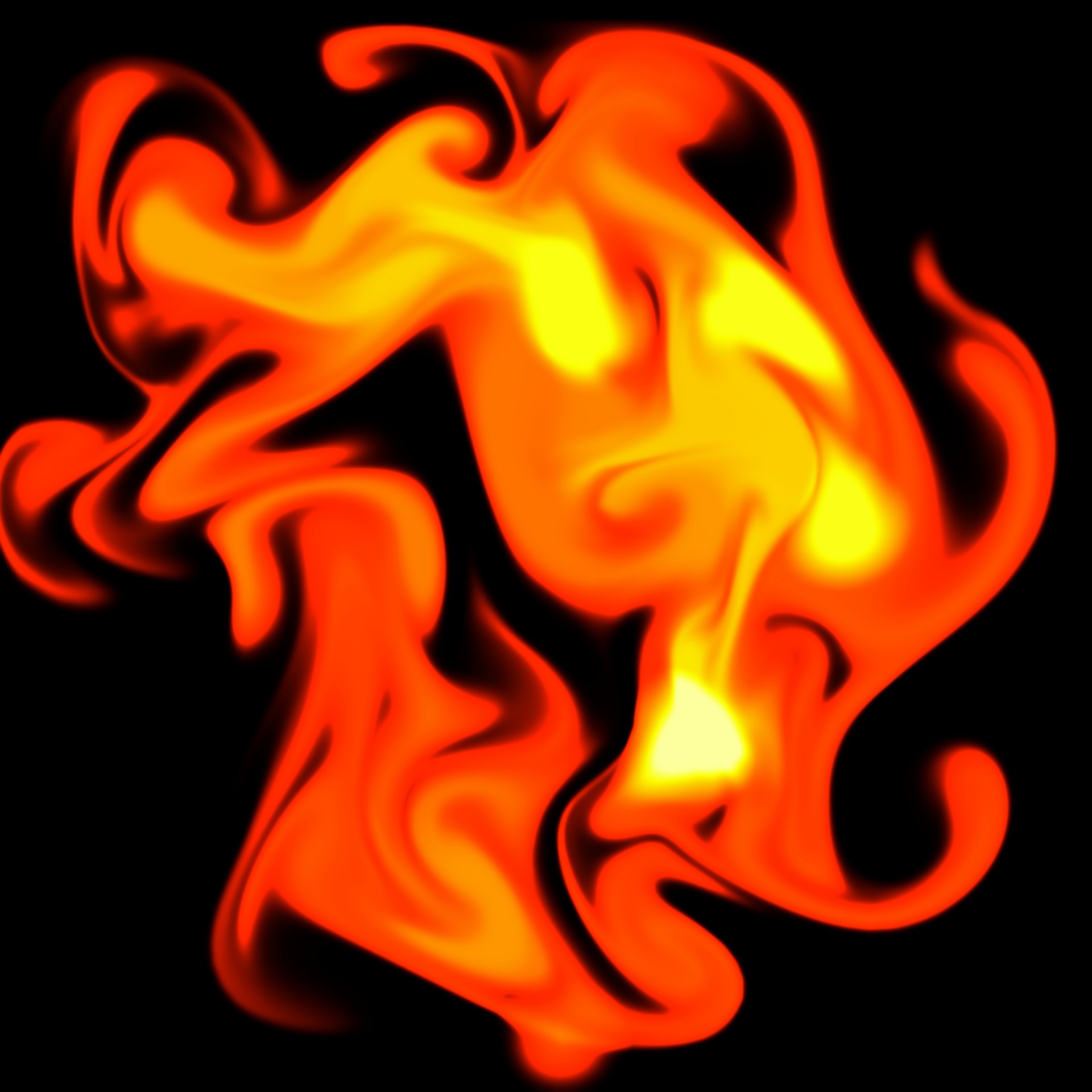 Fiamme astratte rosse arancioni, 1920x1920 Full HD+ WUXGA, Laptop