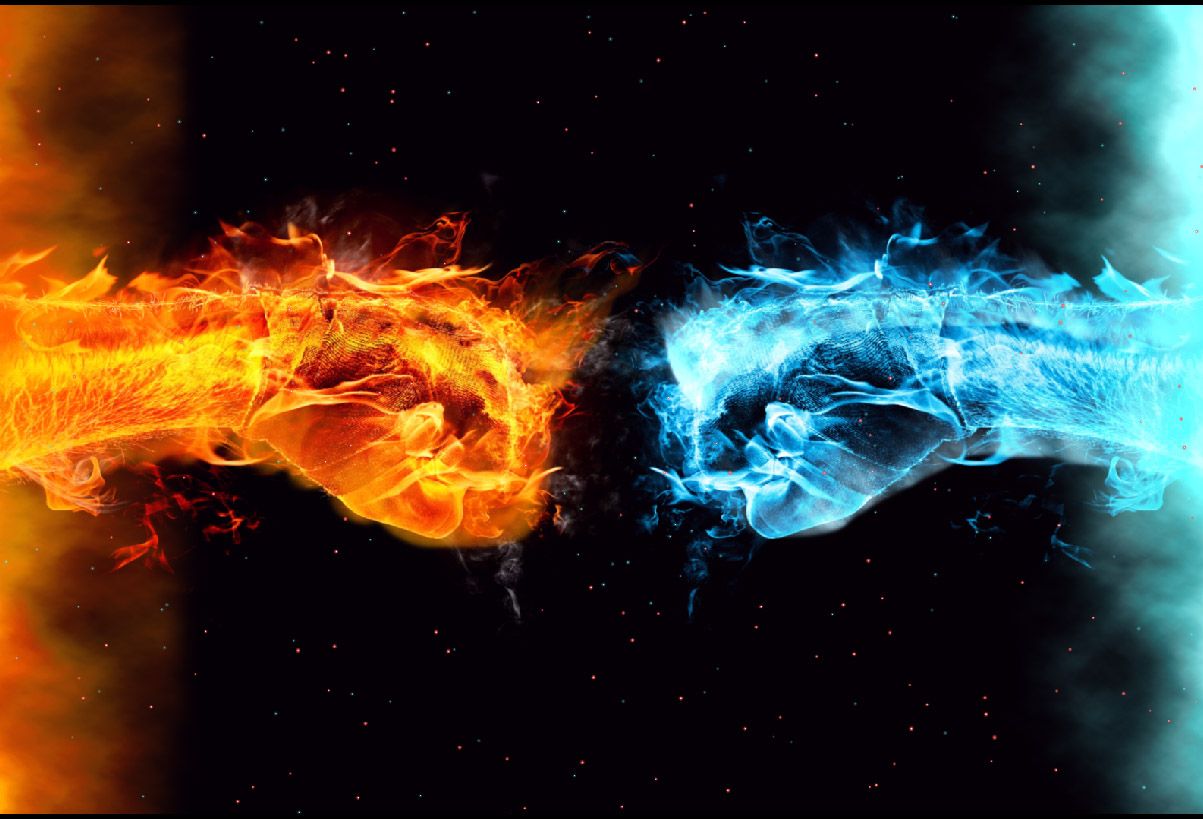 Pugni di fuoco e ghiaccio, 1203x819 HD, Laptop