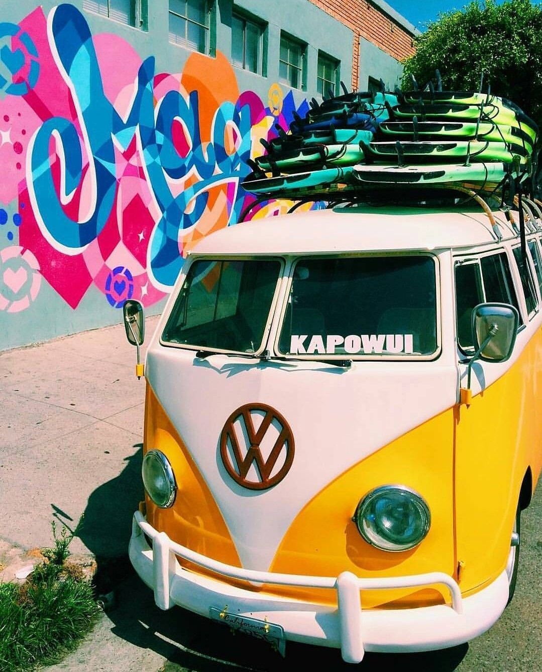 Furgone VW giallo hippie, 1079x1338 Verticale, POCO