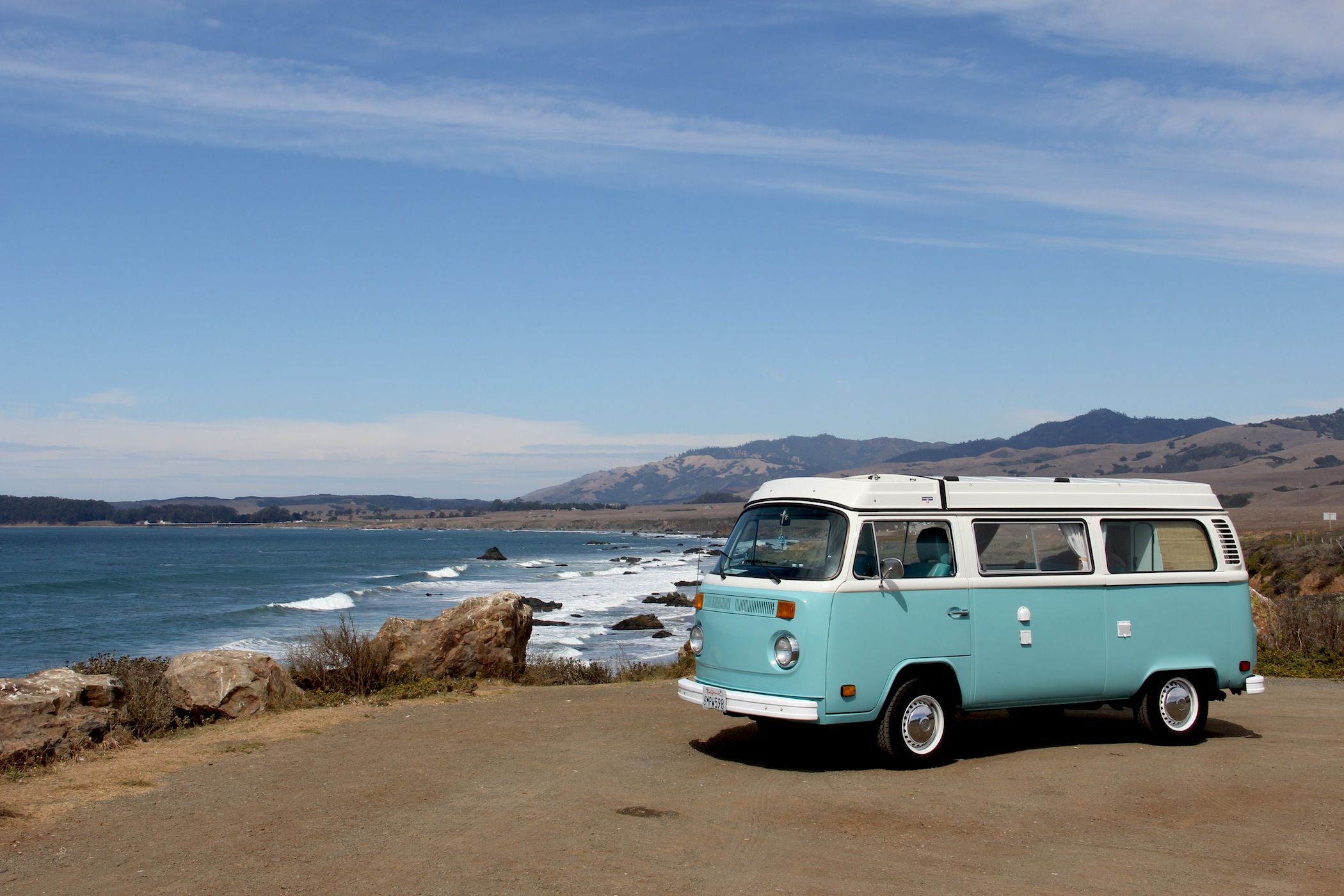 Furgone VW Bulli in spiaggia, 2100x1400 Hi-Res, iMac