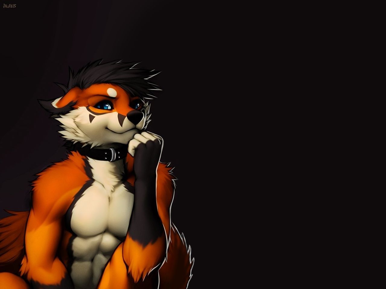 Personaggio furry tigre arancione, 1280x960 720p, Laptop