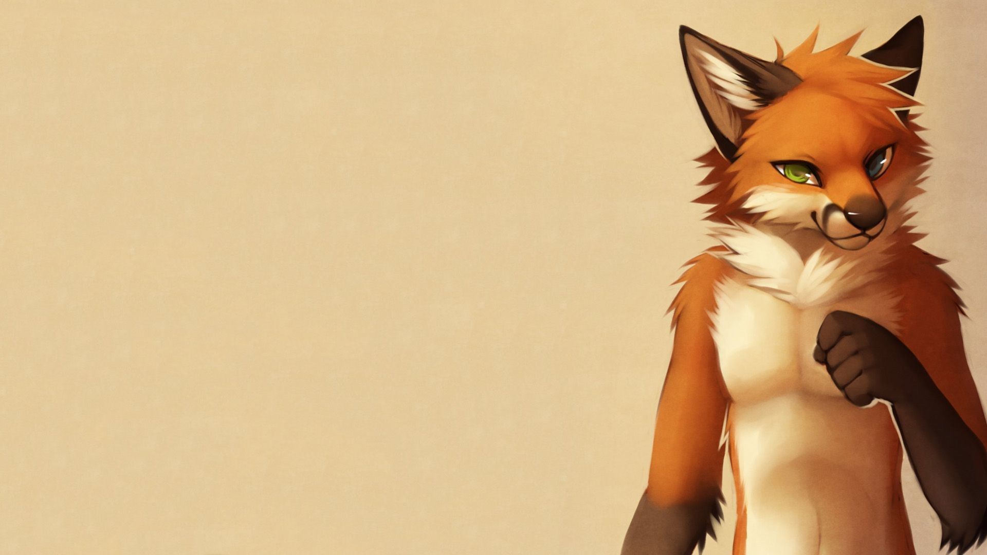Personaggio furry volpe arancione, 1920x1080 1080p, PC