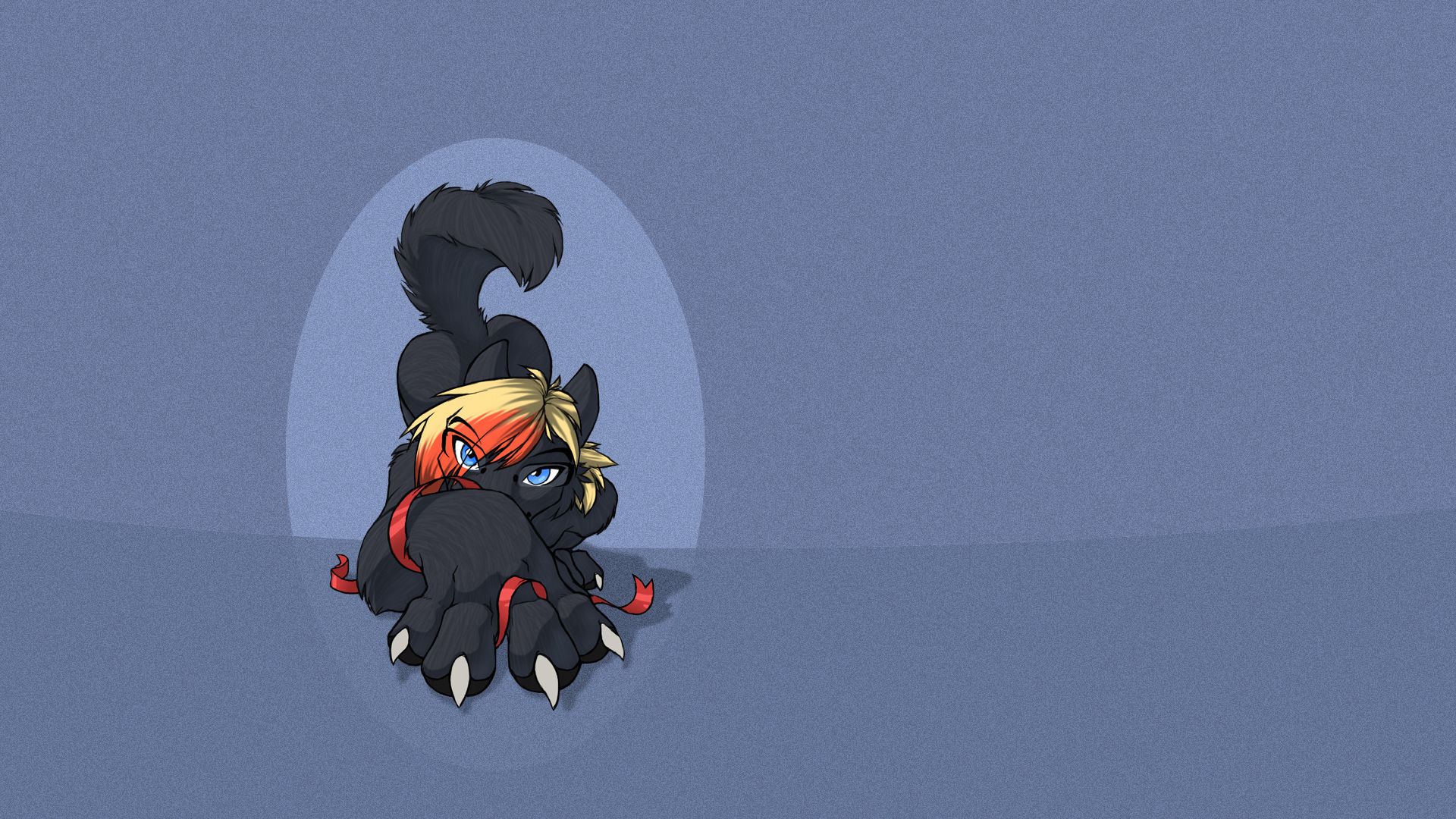 personaggio furry nero stilizzato, 1920x1080 1080p, Desktop