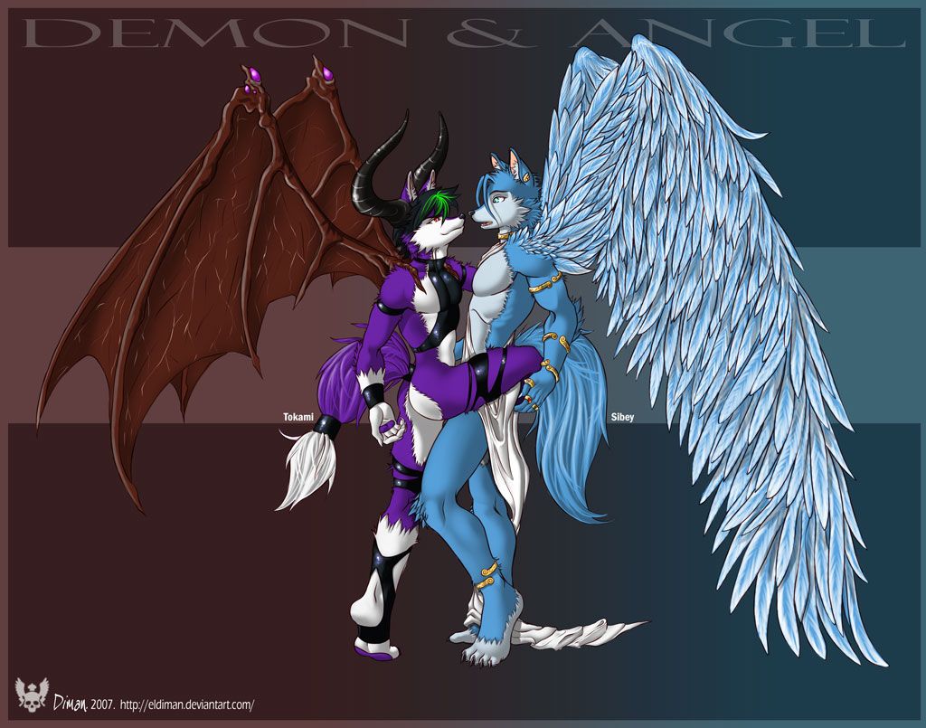 Furry demone e angelo, 1024x805 HD, PC Desktop