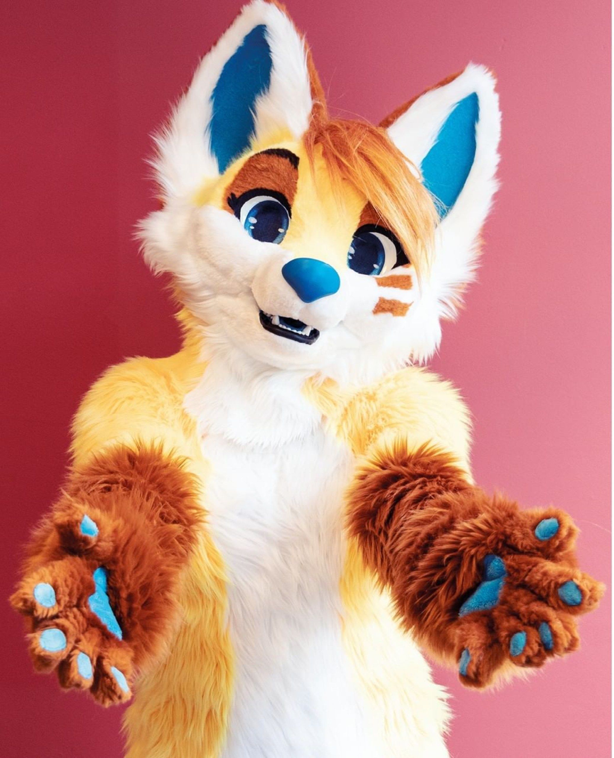 Costume fursuit volpe arancione, 2074x2560 Verticale, iPhone Air