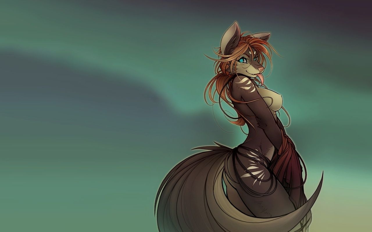 Volpe furry antropomorfa, 1280x800 720p, Laptop