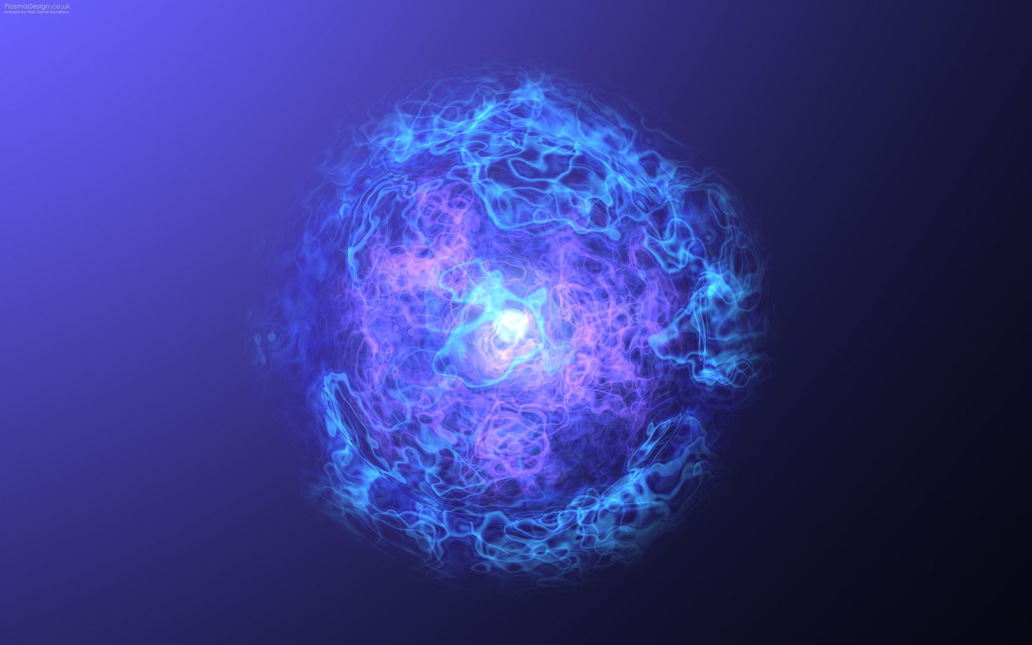 Sfera di energia plasma blu, 1500x938 720p, PC
