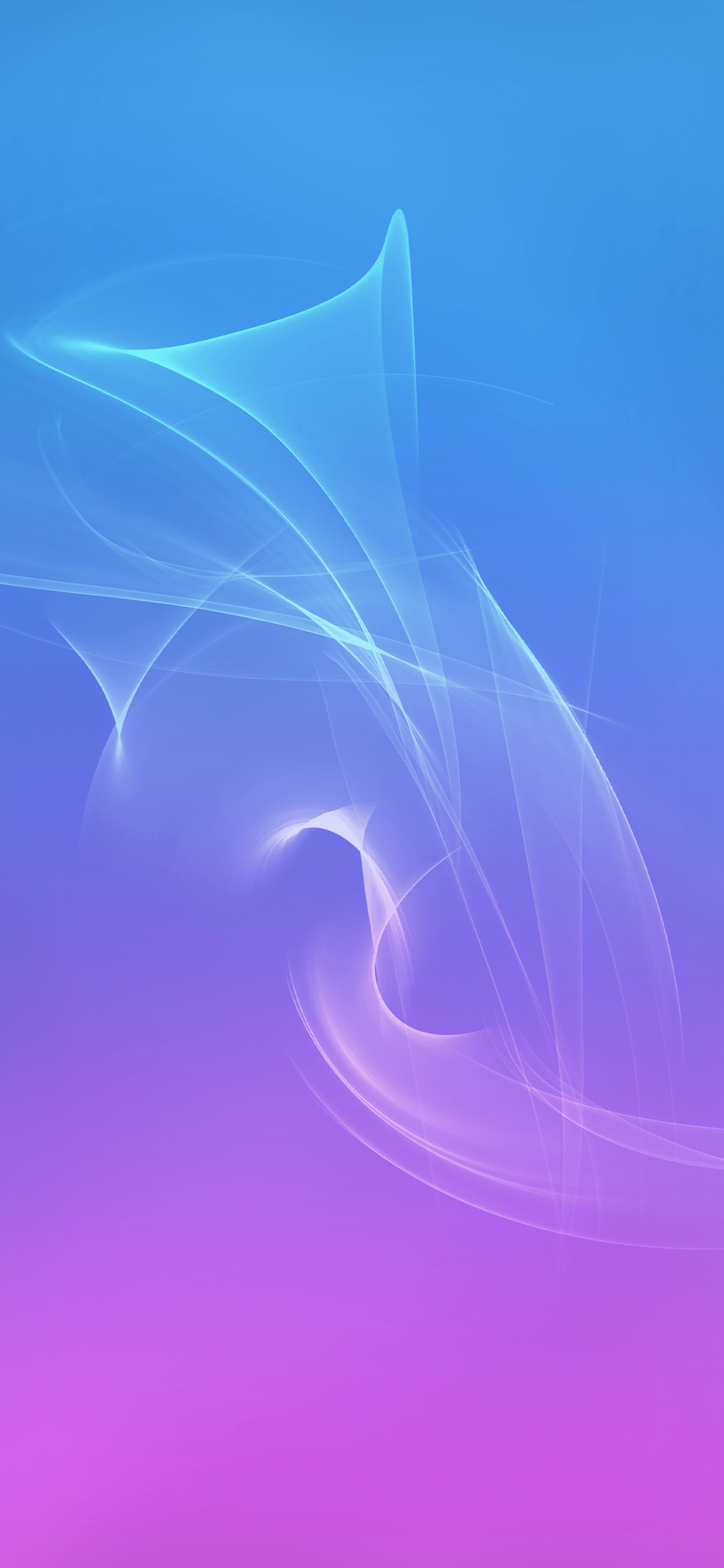 Onde astratte blu viola, 1242x2688 Full HD Verticale, iPhone