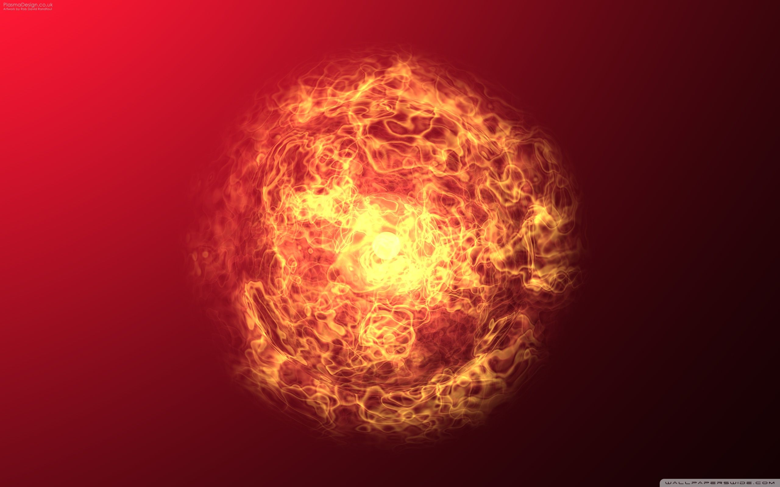 Sfera di fuoco energia, 2560x1600 2K+, Desktop