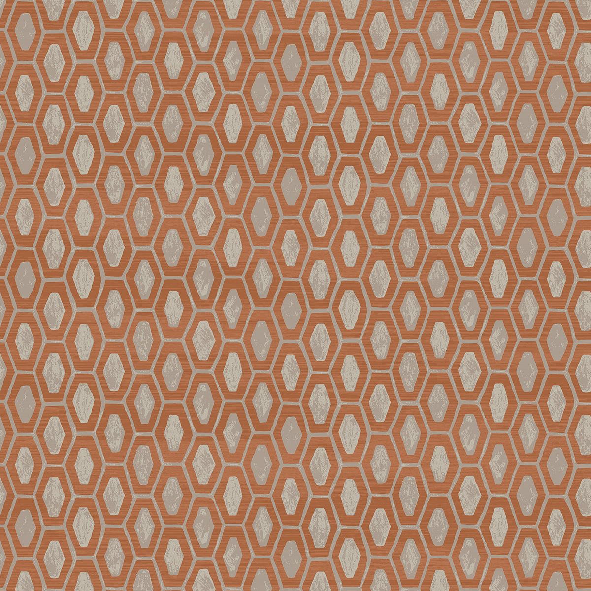 Motivo esagonale arancione e beige, 1200x1200 HD, Desktop