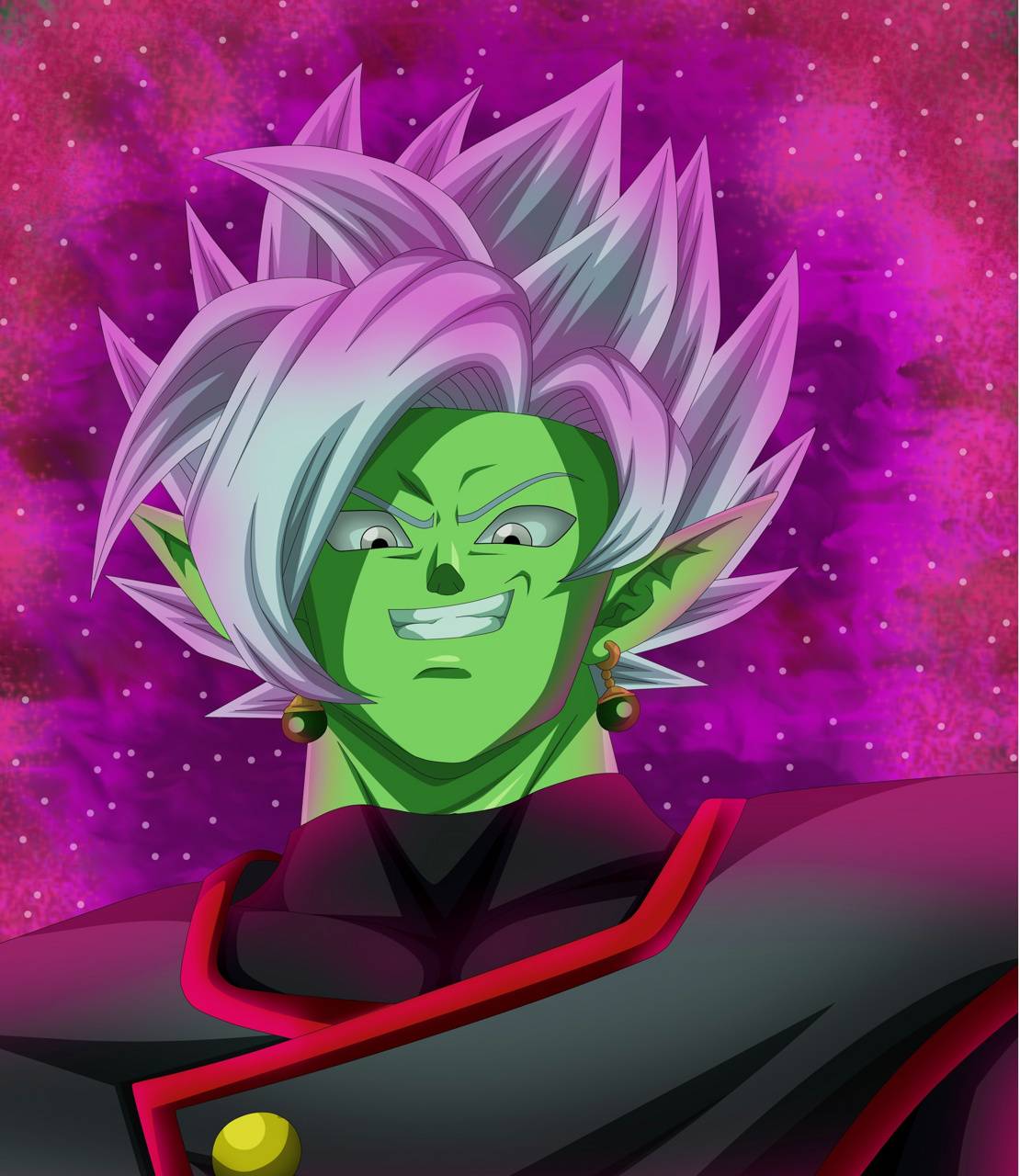 Zamasu fusion Dragon Ball Super, anime di Akira Toriyama, 1110x1280 Verticale, Telefono