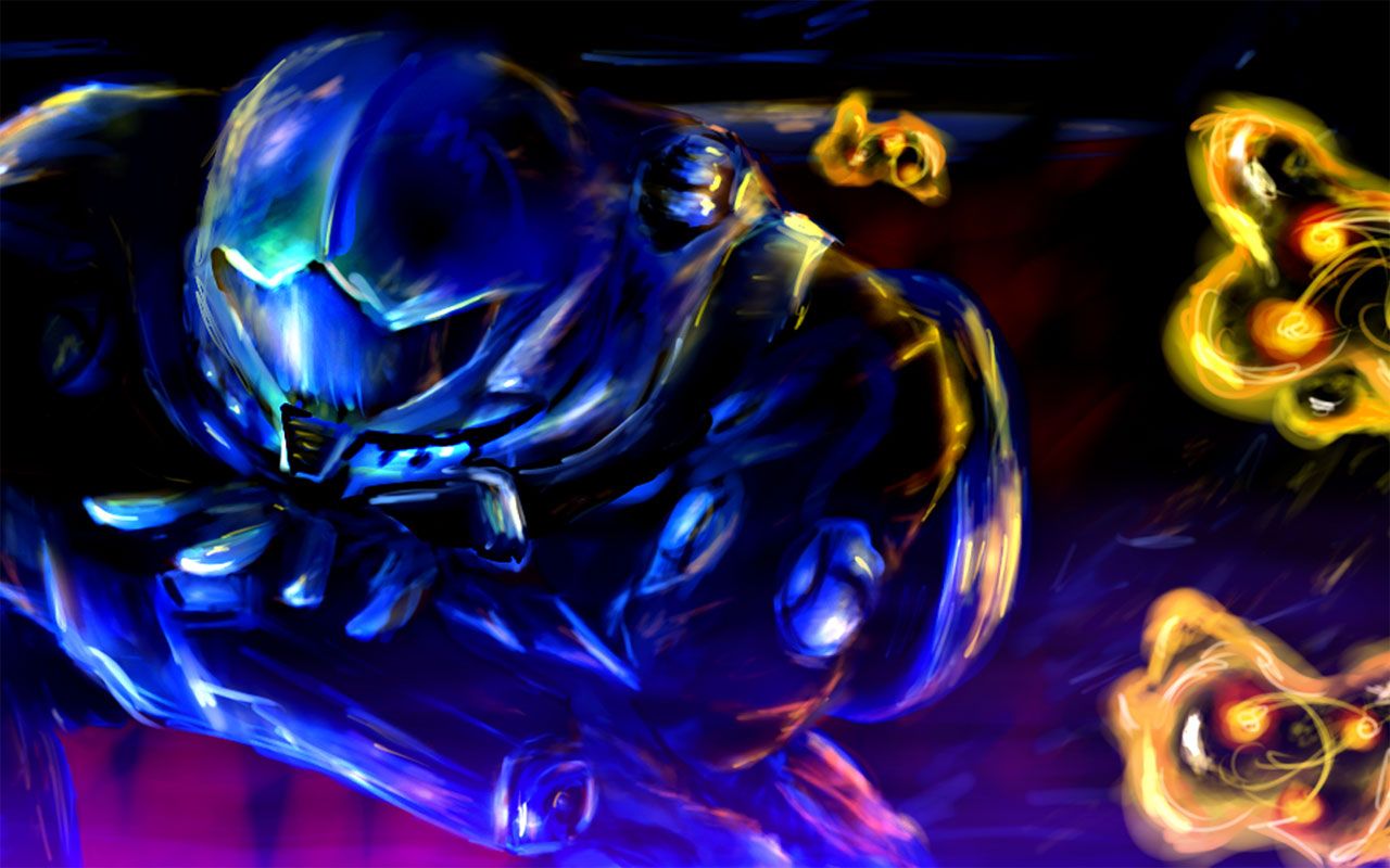 Metroid Fusion Samus casco blu, Samus Aran, 1280x800 720p, PC