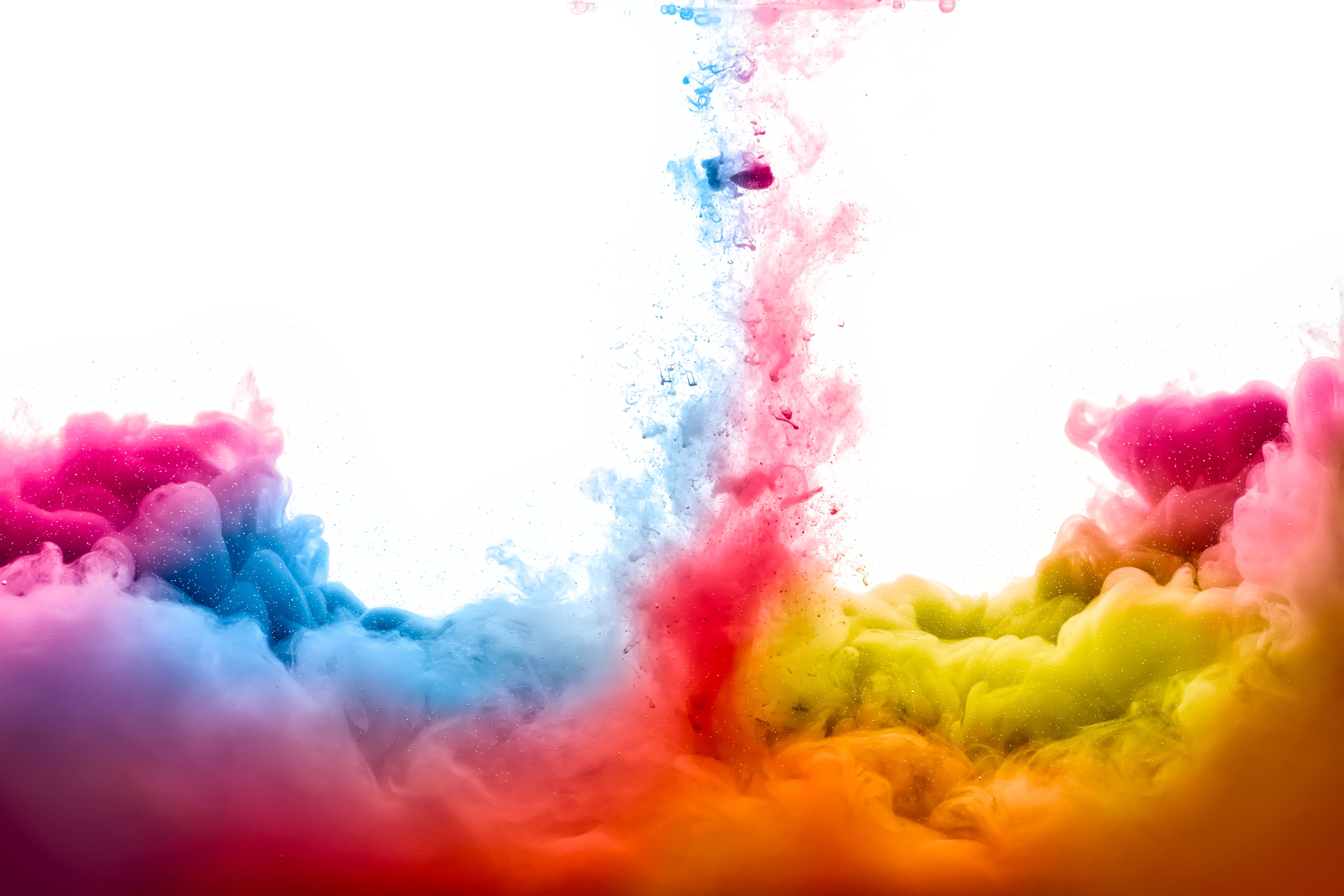 Nuvole di polvere colorata fusione, 5184x3456 UHD, Monitor 4K
