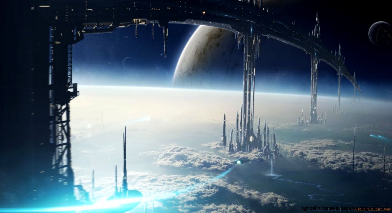 Città futuristica tra le nuvole, 1284x698 720p, iMac
