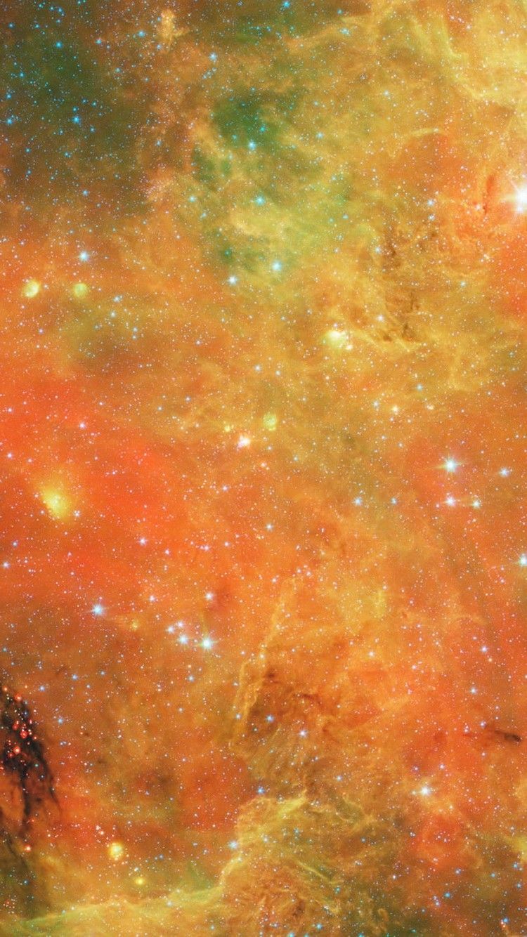 Galassia arancione con stelle, 1920x1080 1080p, PC