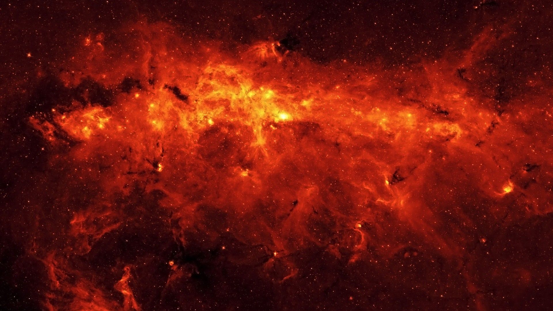 Nebulosa arancione con stelle, 750x1334 Verticale, Mobile