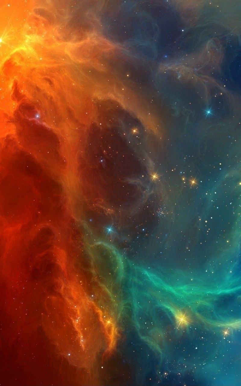 Galassia arancione infuocata, 3360x1050 21:9, Ultrawide
