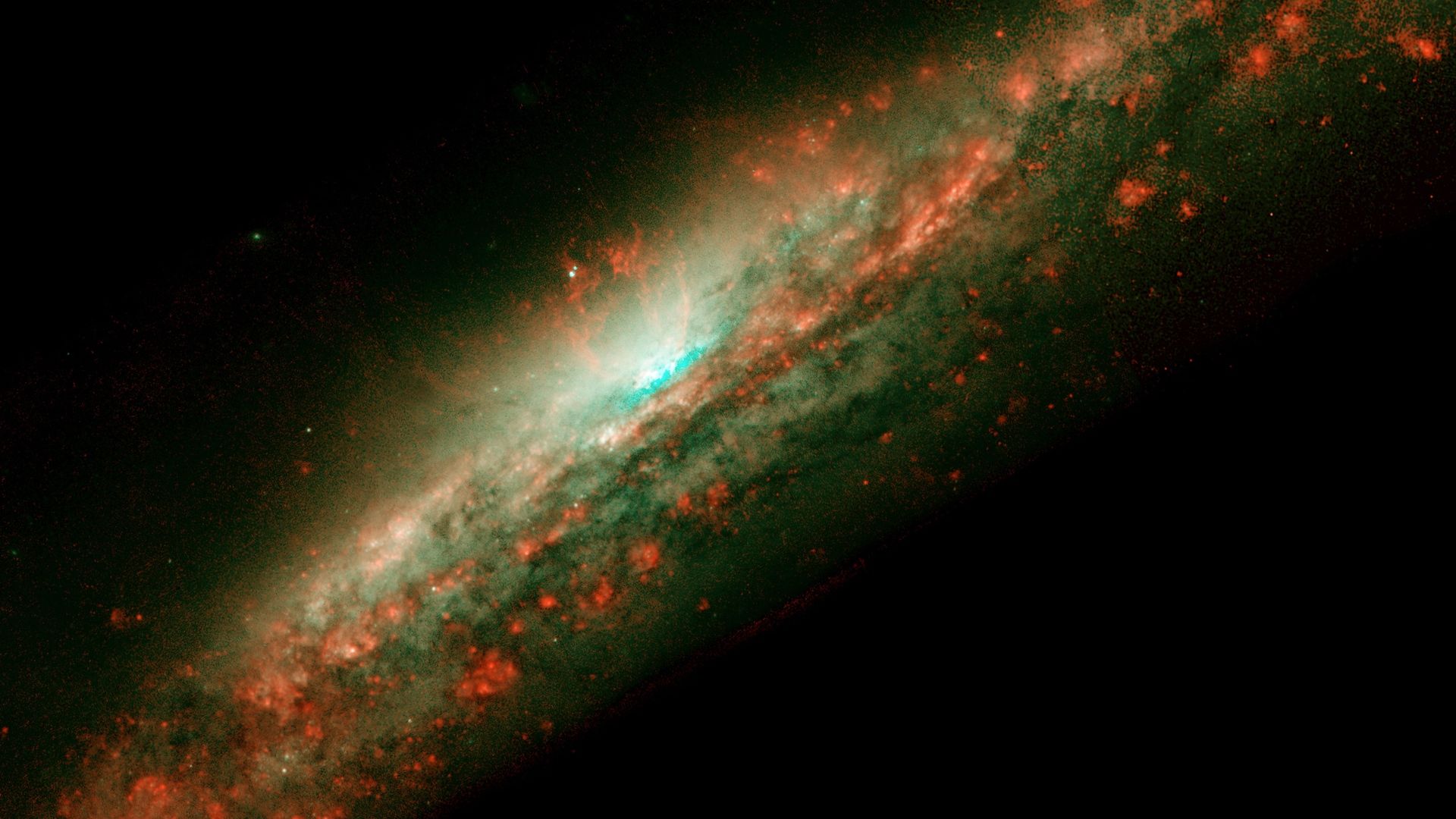 Galassia arancione nello spazio, 2880x1800 WQXGA, Desktop