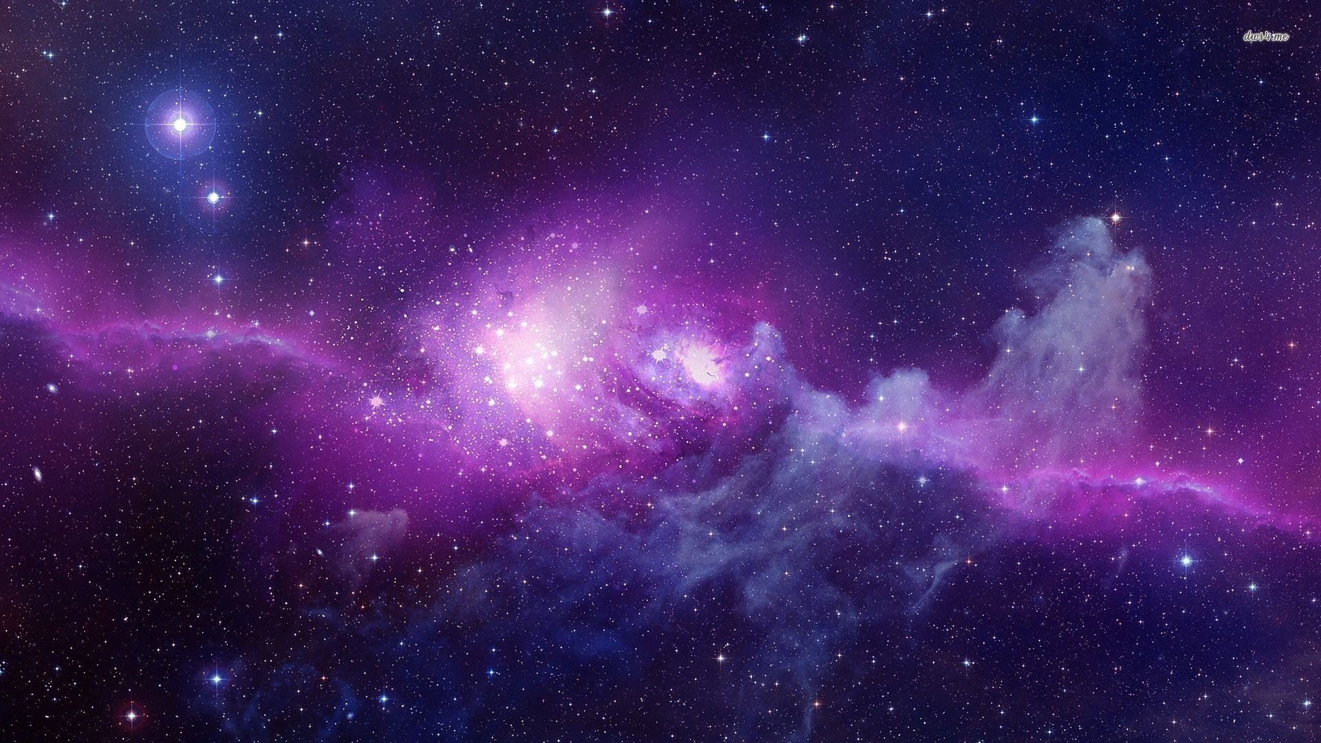 Galassia blu e viola, 1920x1080 Full HD, PC