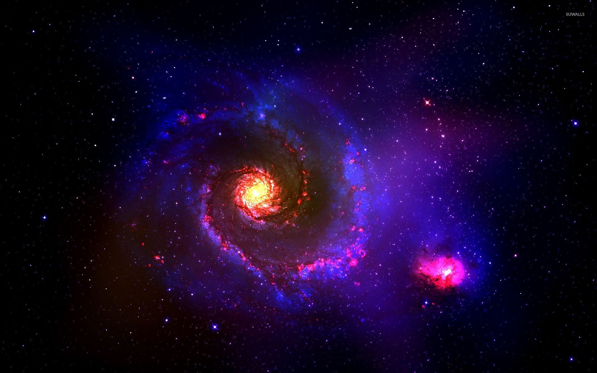 Galassia a spirale rossa e blu, 1920x1200 Full HD+ WUXGA, Desktop