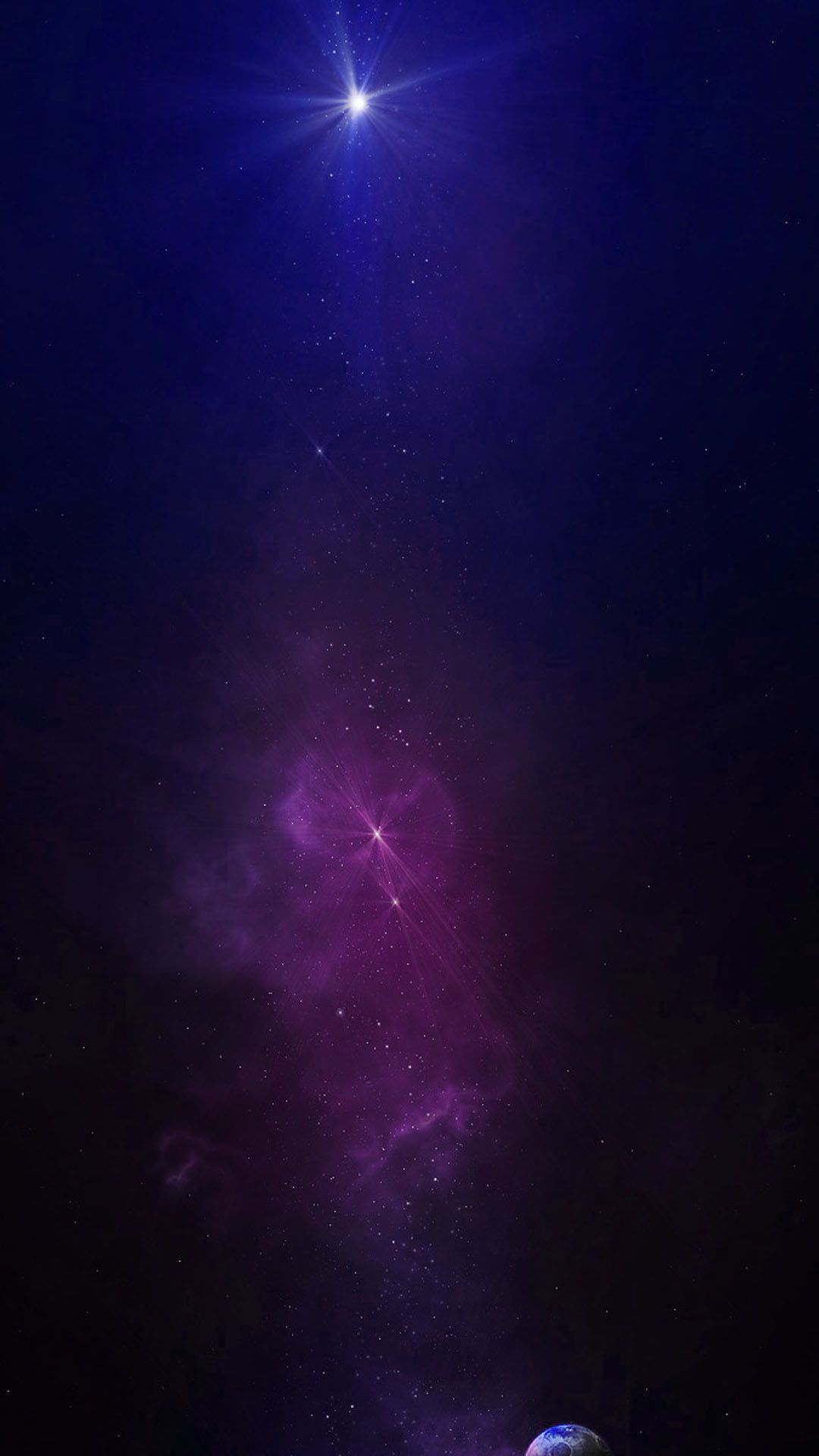 Galassia blu e viola, 1080x1920 Verticale, Mobile