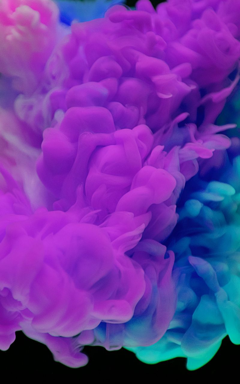 Fumo colorato viola e blu, 800x1280 Full HD Verticale, iPhone