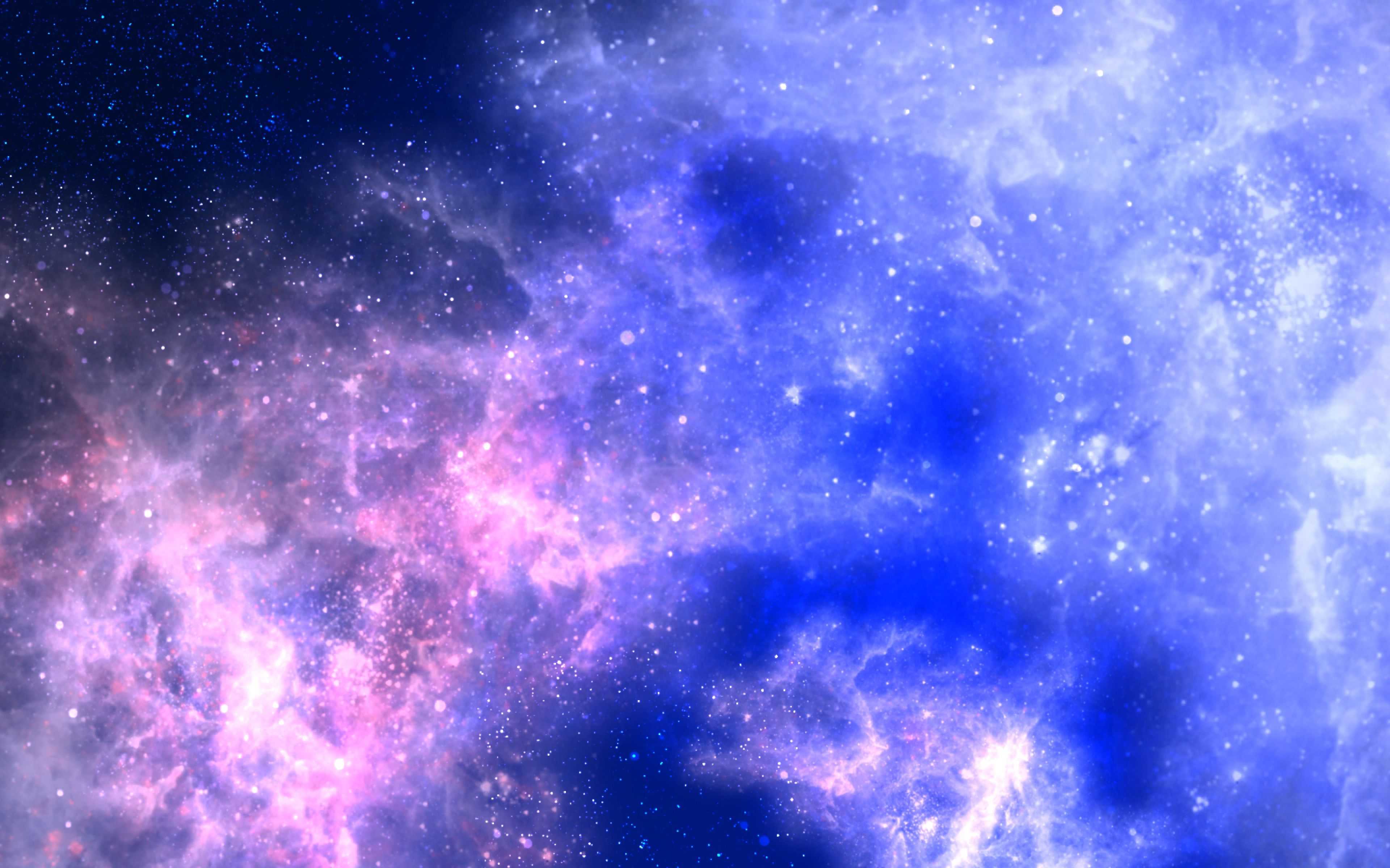 Galassia blu e viola, 3840x2400 4K, Desktop 4K