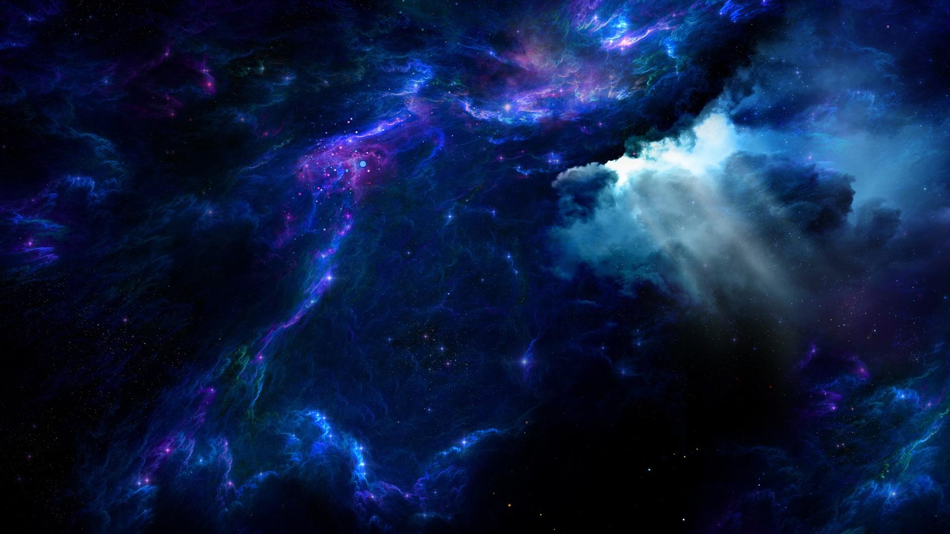 Galassia blu e viola, 1920x1080 1080p, PC Desktop