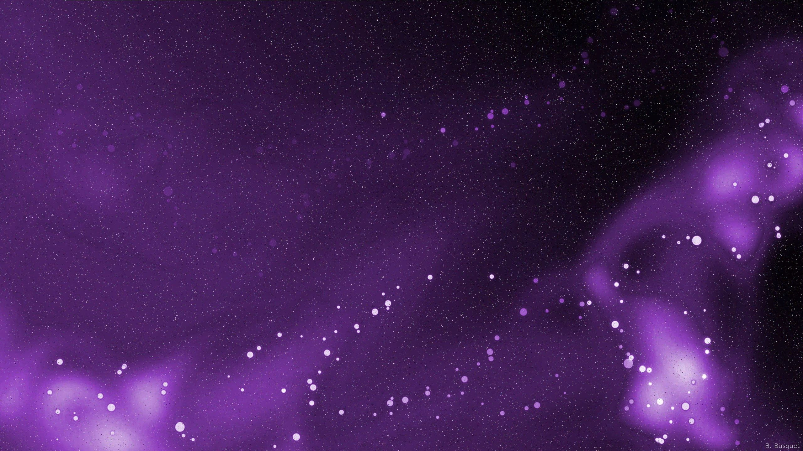 Galassia viola con particelle, 2560x1440 QHD, Laptop
