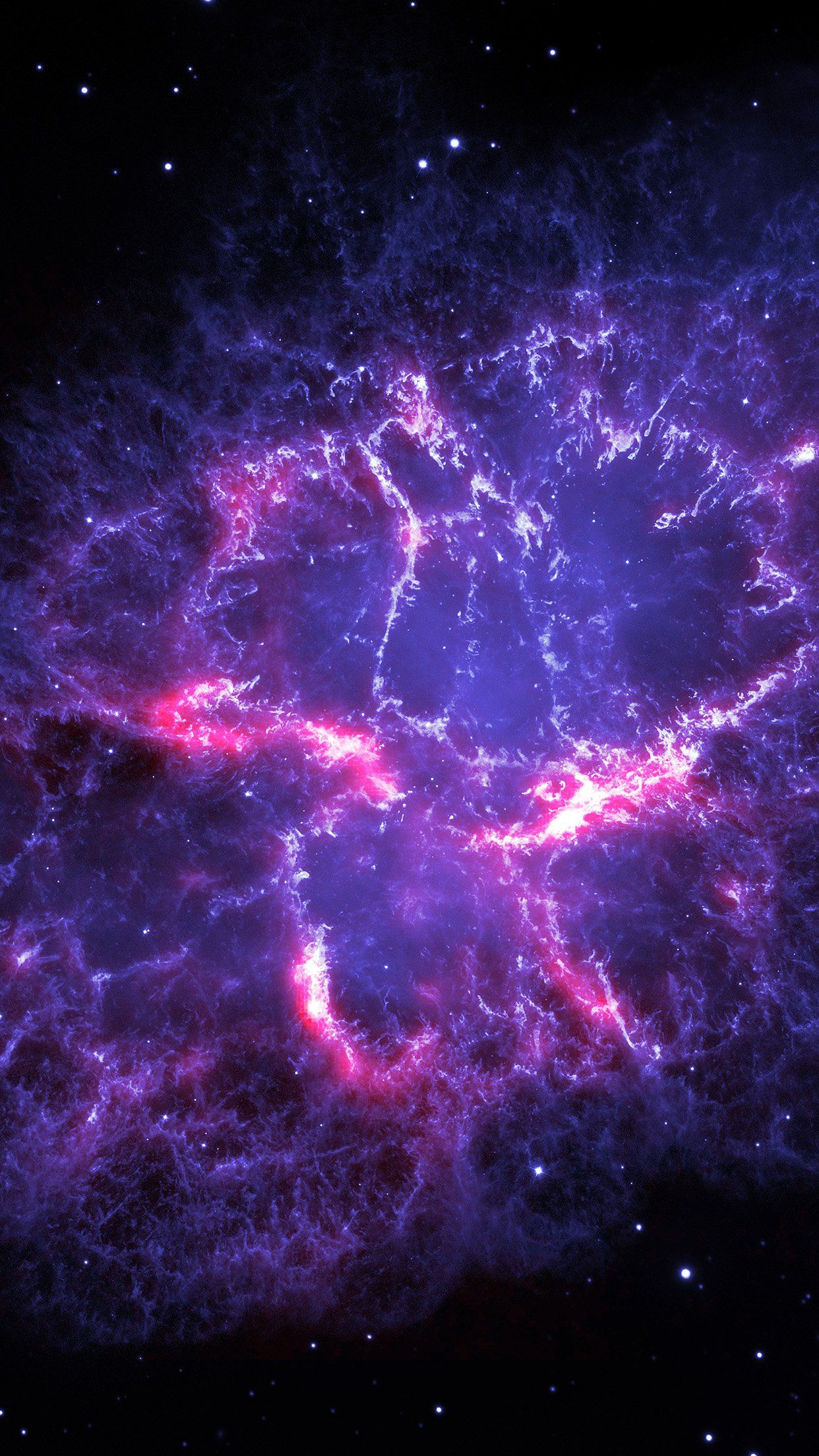Galassia blu e viola, 1242x2208 Full HD Verticale, Smartphone