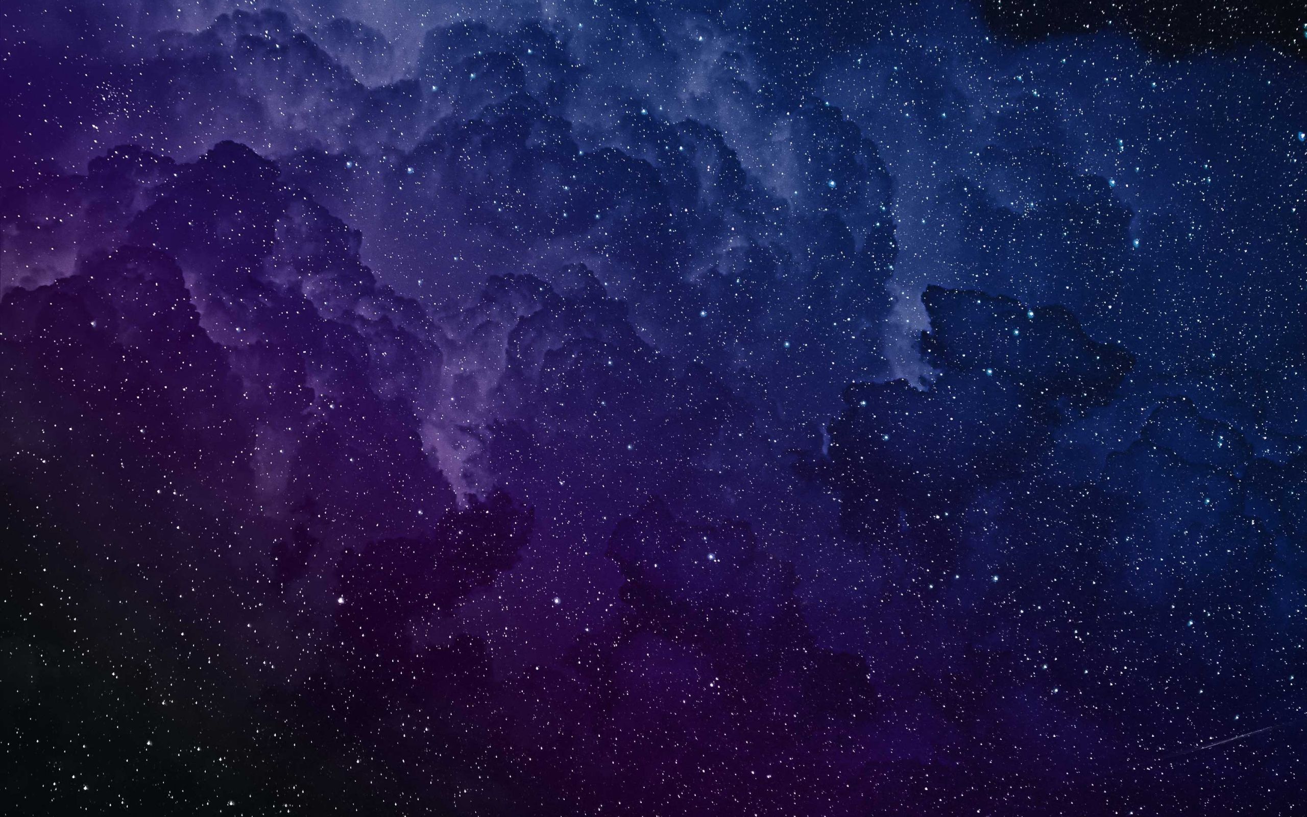 Galassia blu e viola, 2560x1600 2K, Laptop