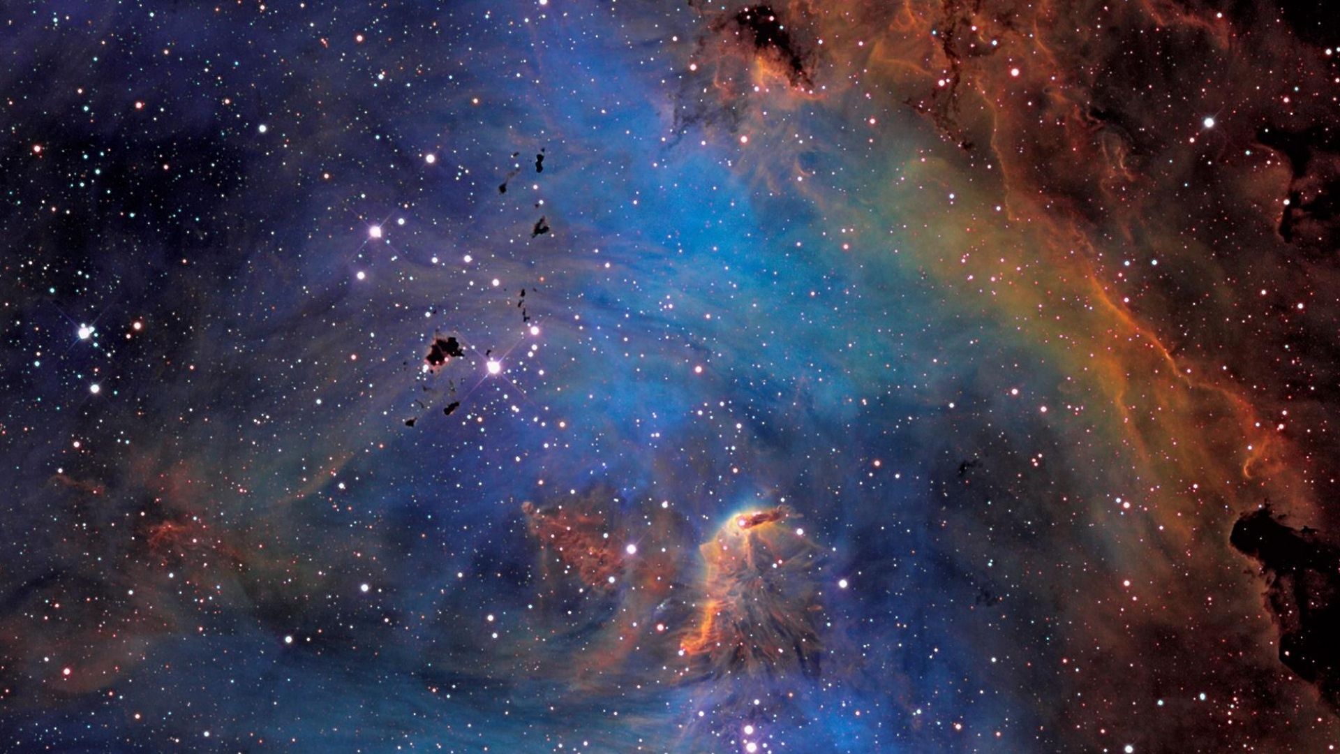 Galassia blu e viola, 1920x1080 Full HD 1080p, PC Desktop