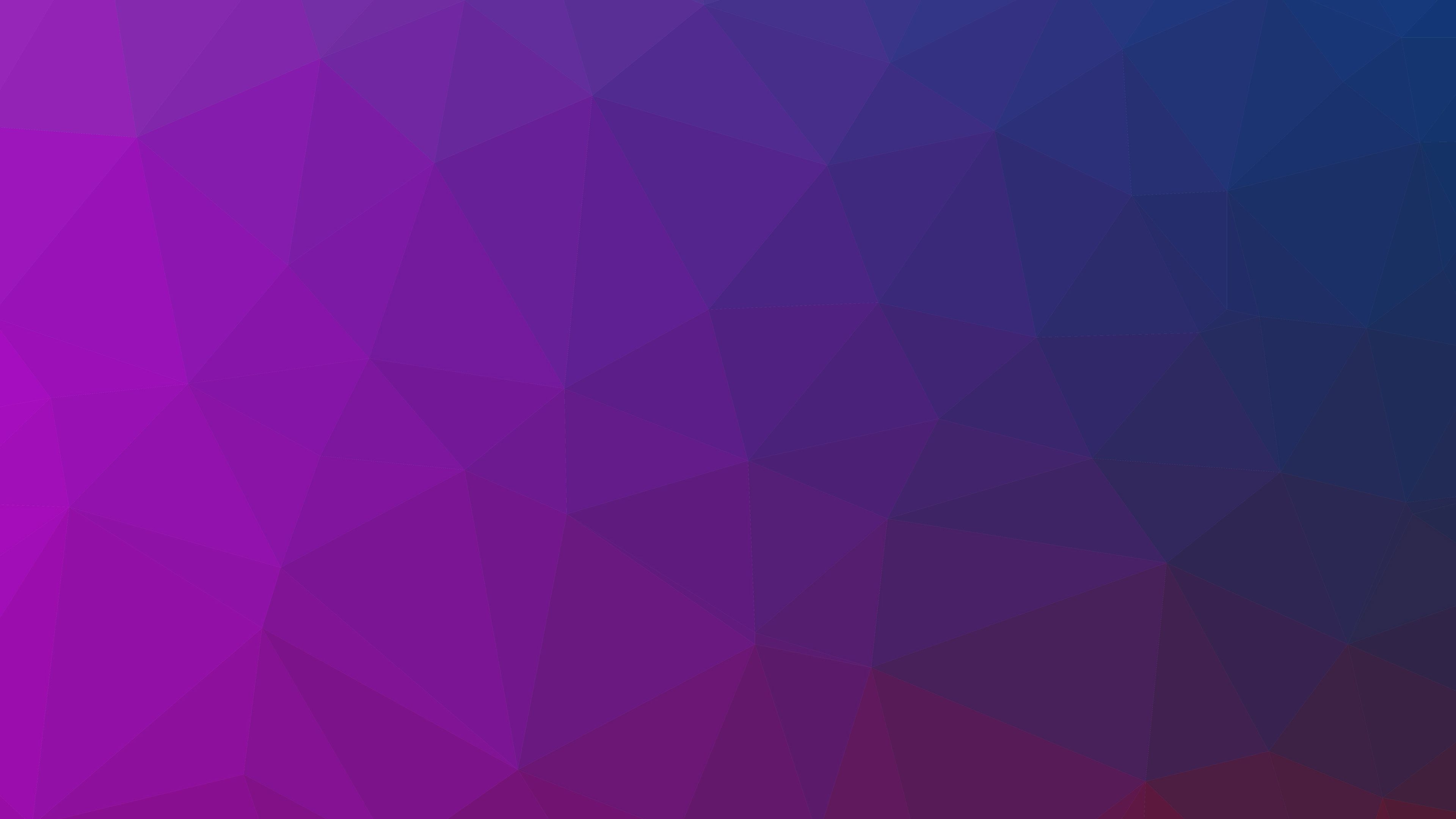 Sfumatura poligonale blu viola, 3840x2160 UHD, Monitor 4K