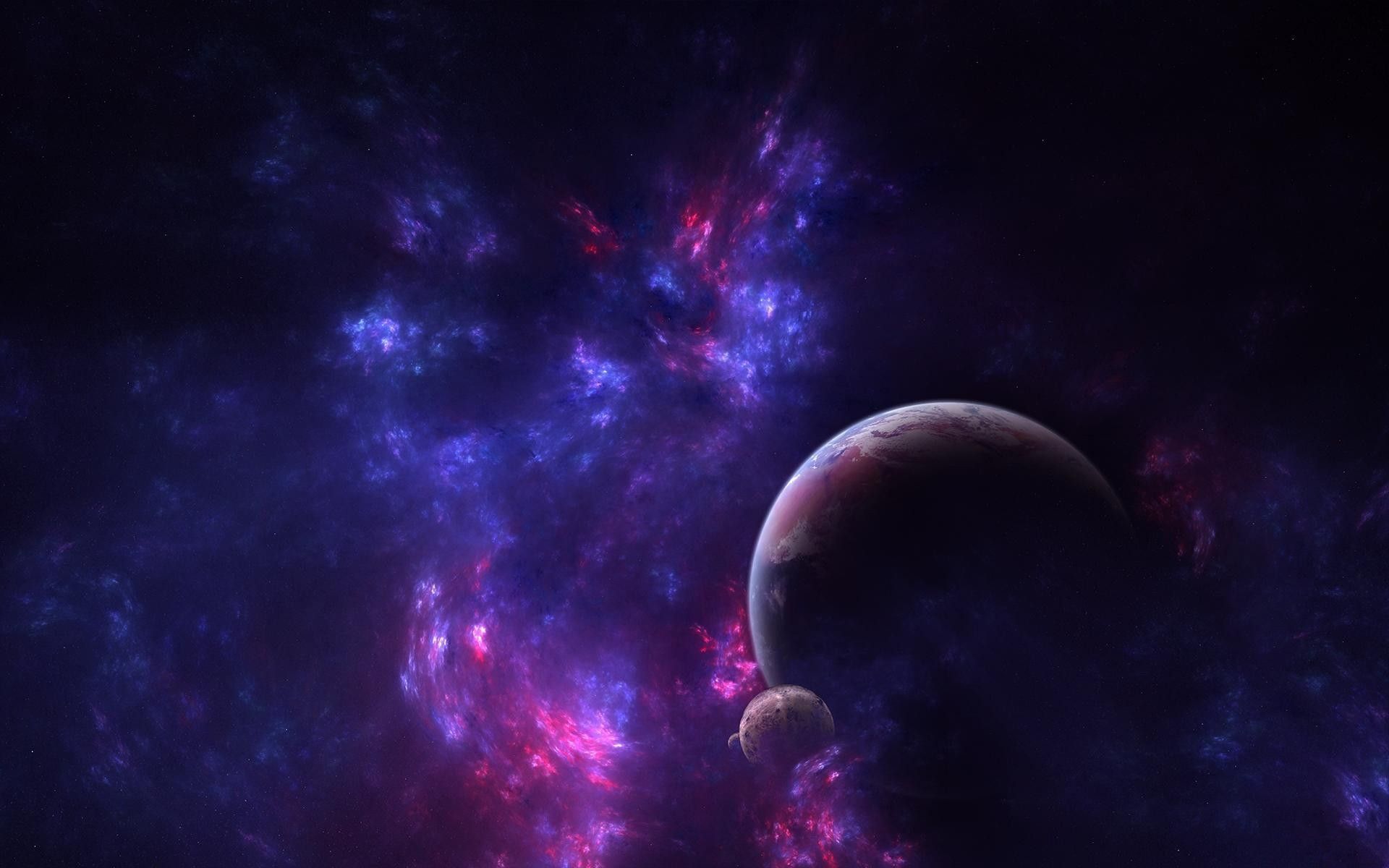 Pianeta viola galassia spaziale, 1920x1200 Full HD+, PC