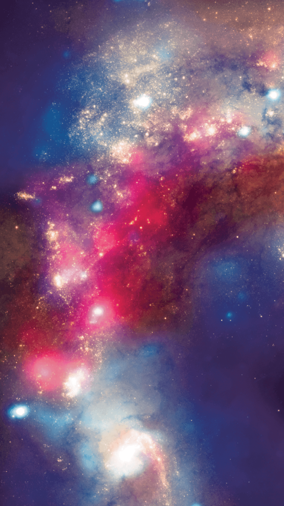 Galassia rossa e blu, 1080x1920 Verticale, Telefono
