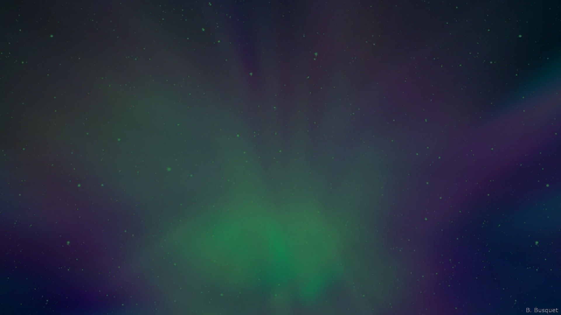 Aurora boreale verde e viola, 1920x1080 Full HD, PC
