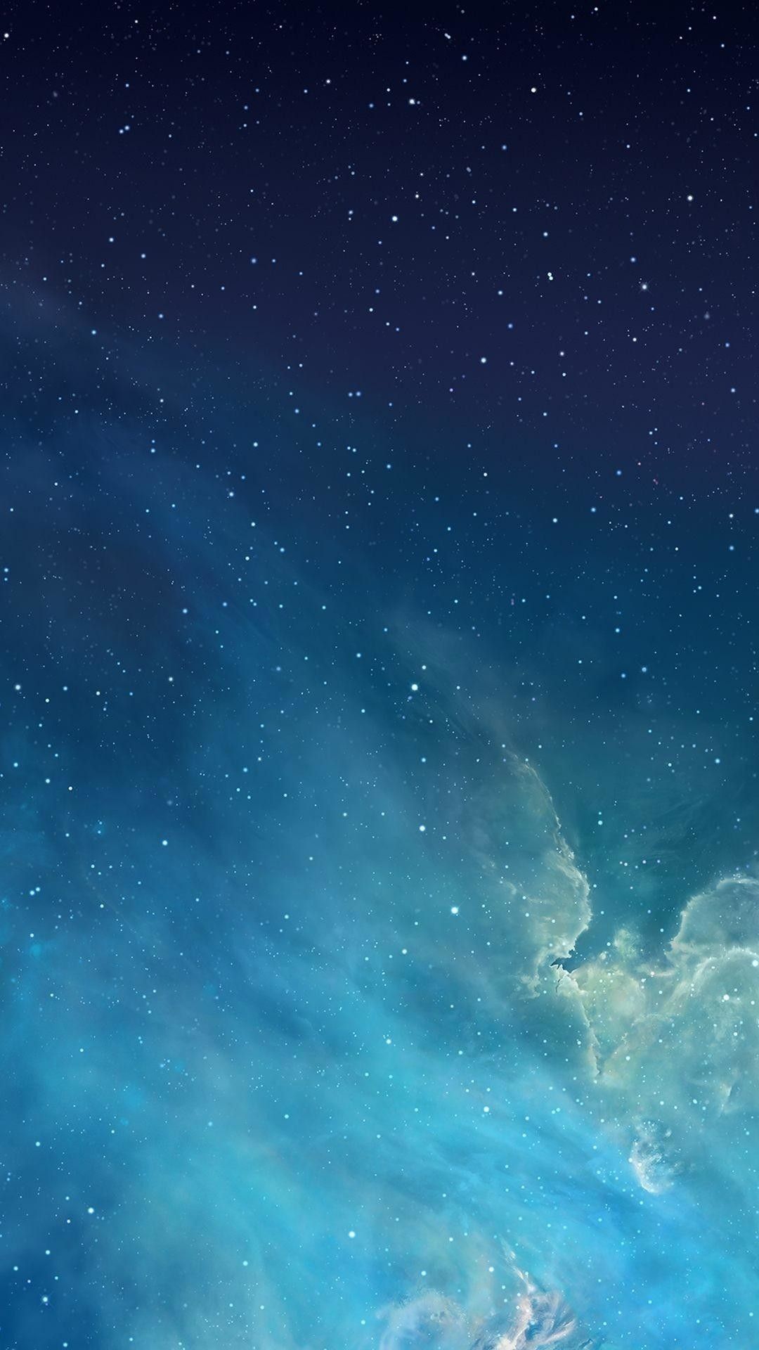 Galassia blu con stelle, 1080x1920 Full HD Verticale, iPhone