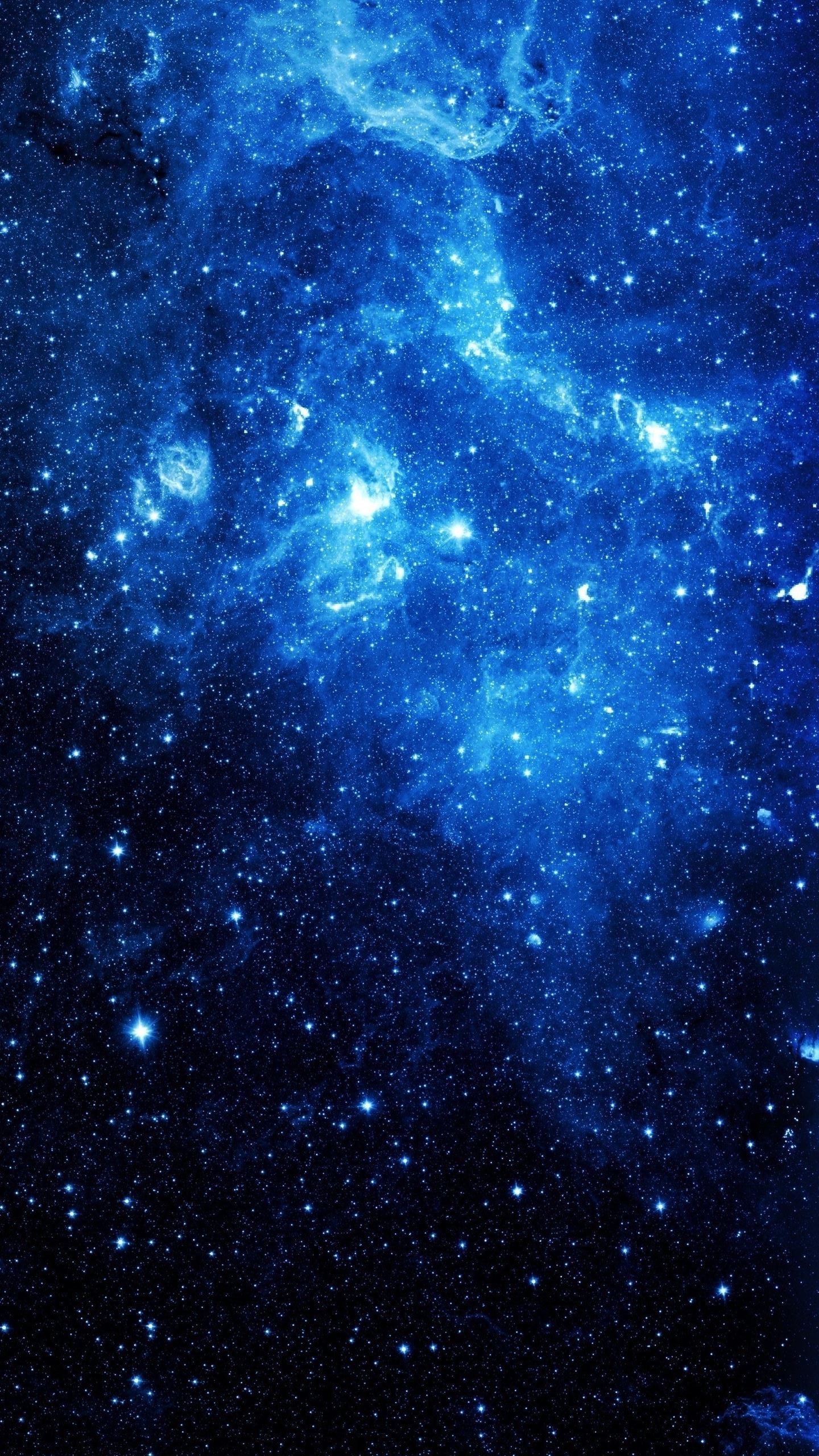 Galassia blu con stelle, 1440x2560 Verticale, iPhone Pro Max