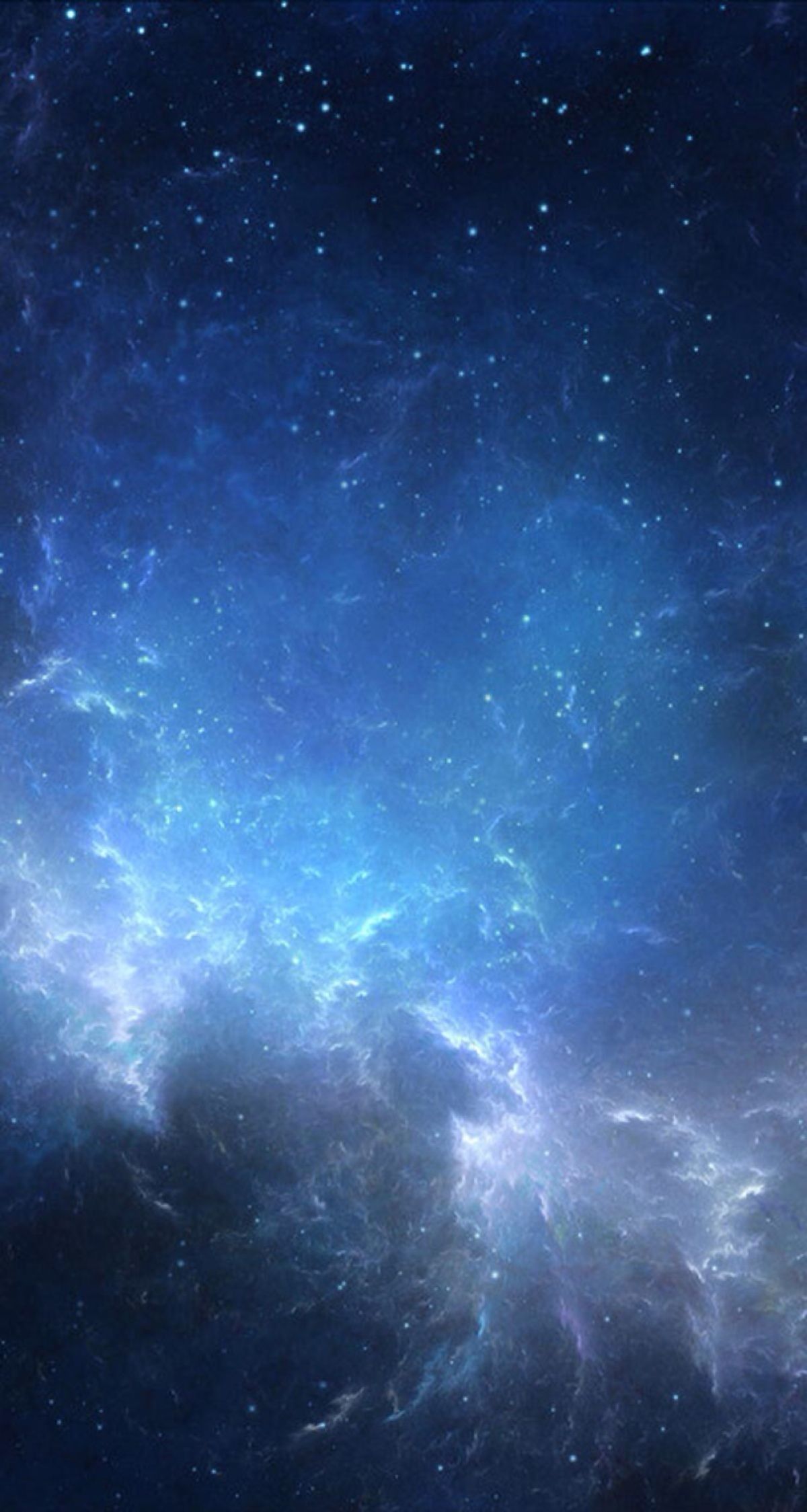 Galassia blu con stelle, 1200x2249 Full HD Verticale, iPhone Pro
