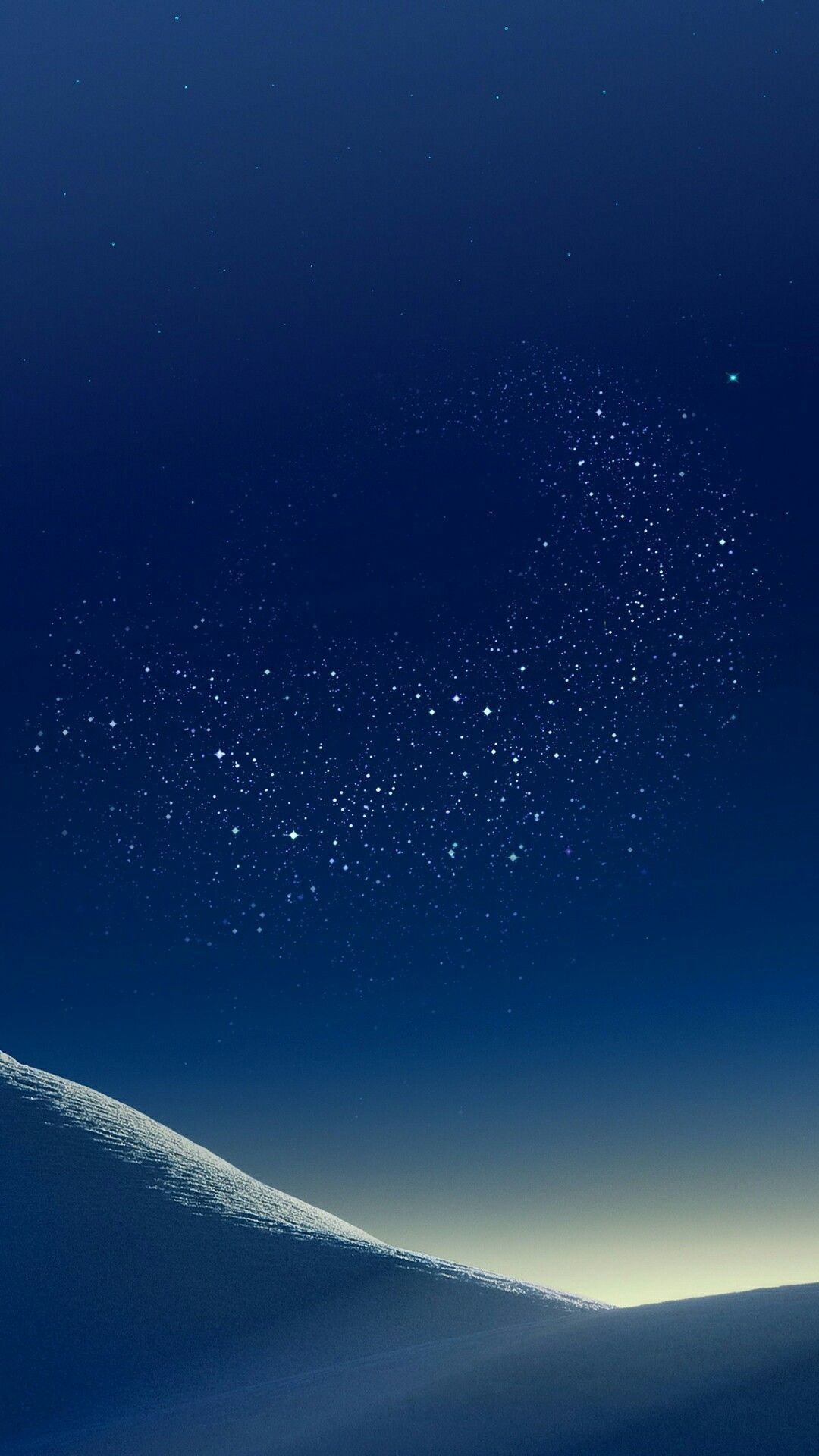 cielo stellato blu notturno, 1080x1920 Full HD Verticale, iPhone Plus