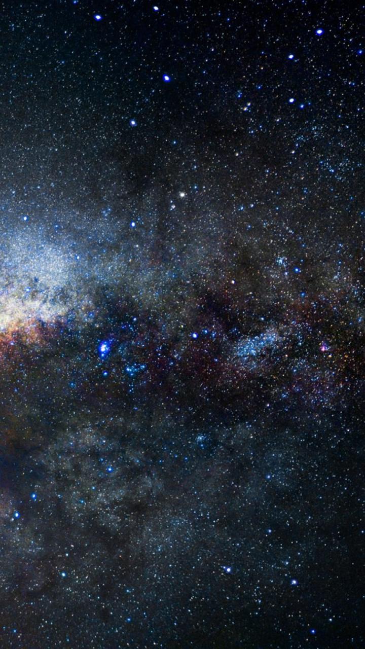 Galassia blu con nebulosa, 1438x2592 Verticale, iPhone Plus