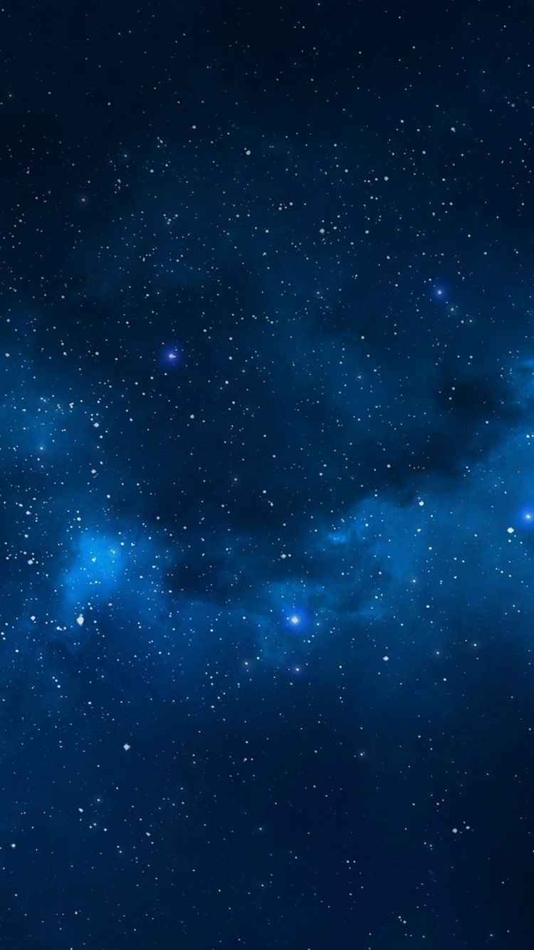 Galassia blu con stelle, 1080x1920 Verticale, iPhone Pro Max