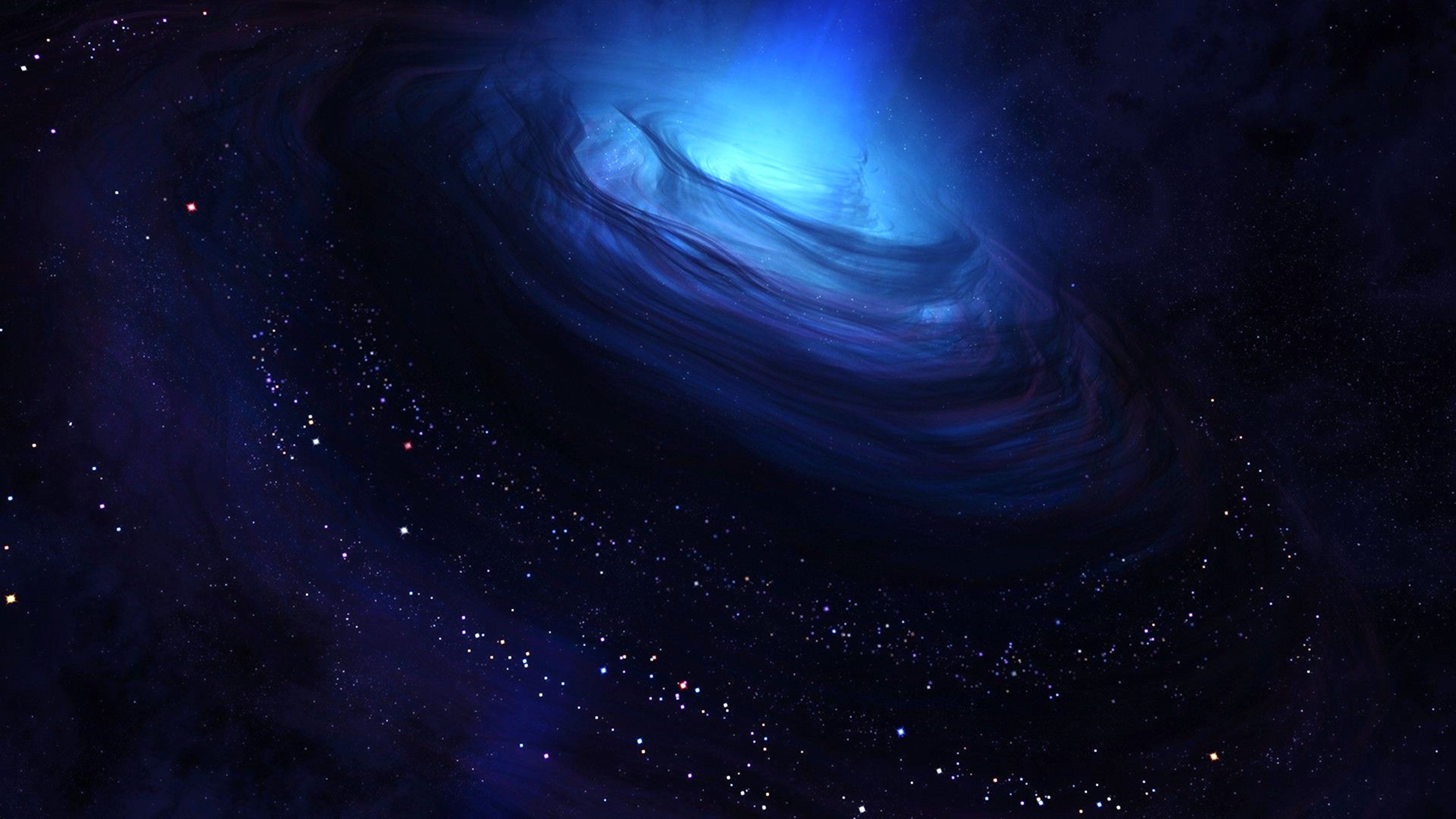 Galassia blu con stelle, 2560x1600 2K, PC