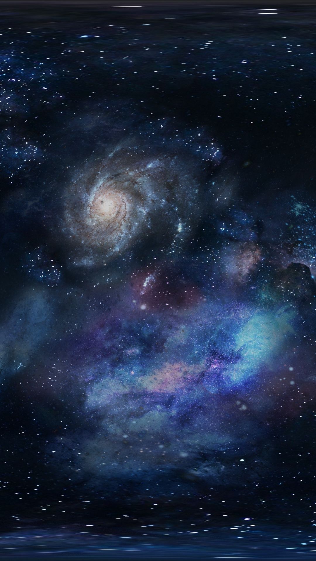 Via Lattea galassia blu notturna, 750x1334 Full HD Verticale, iPhone Air