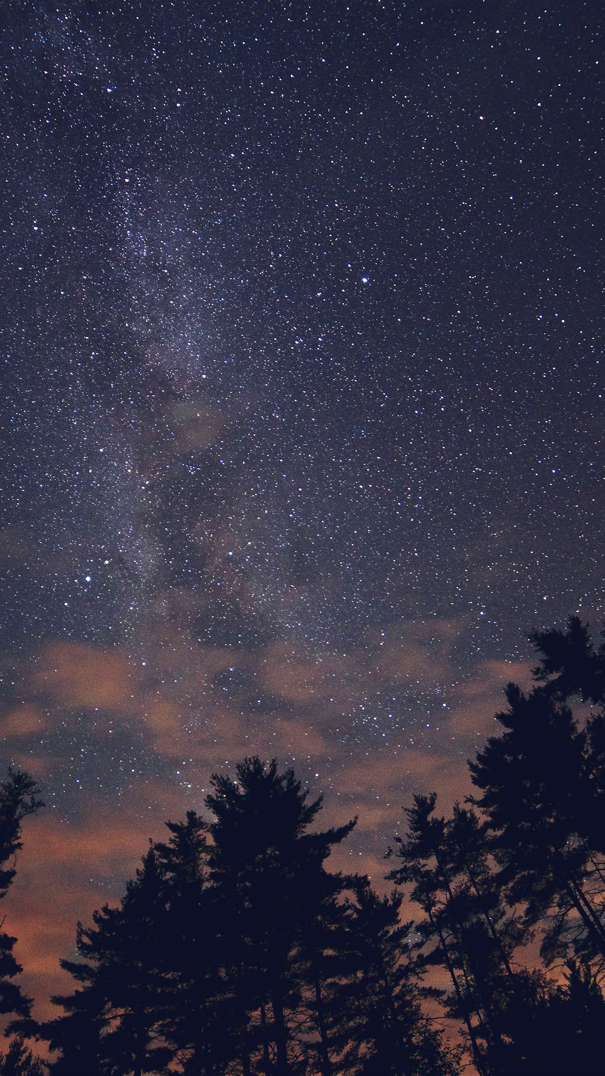 Galassia blu con stelle, 736x1308 Verticale, iPhone Pro Max